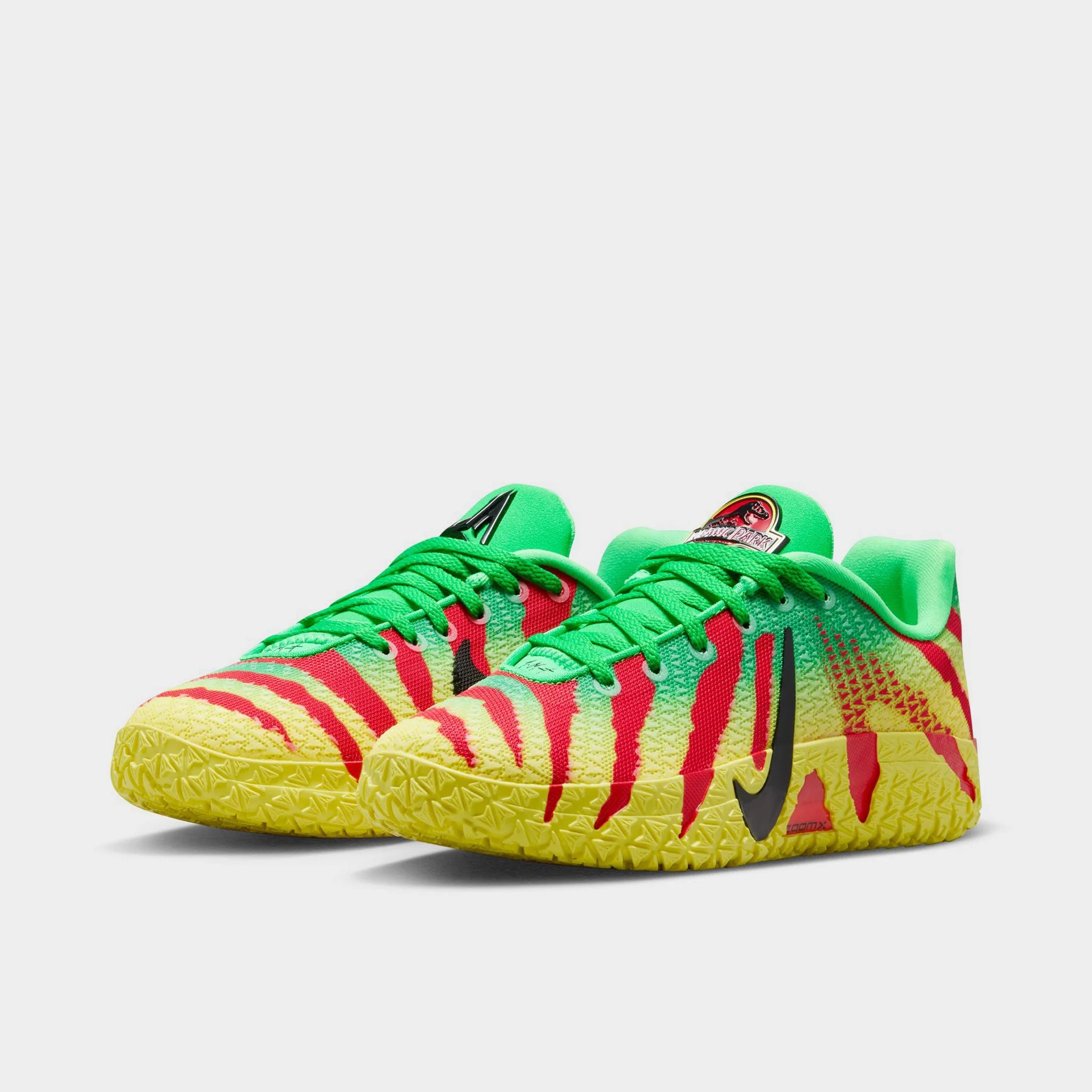 Nike Ja 3 "Explorer" GS Green Spark / Black - University Red - Image 2