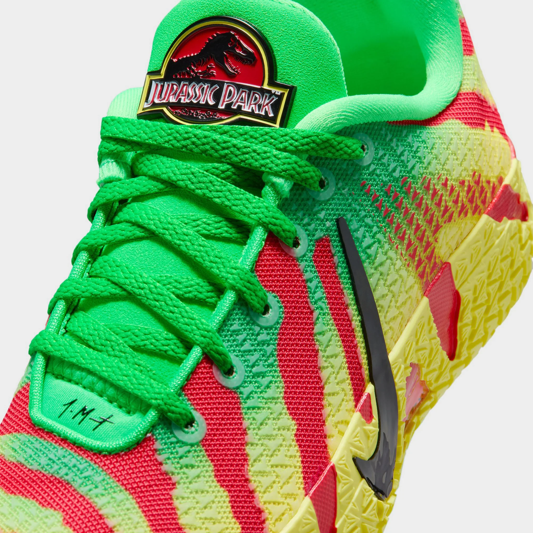 Nike Ja 3 "Explorer" GS Green Spark / Black - University Red - Image 3