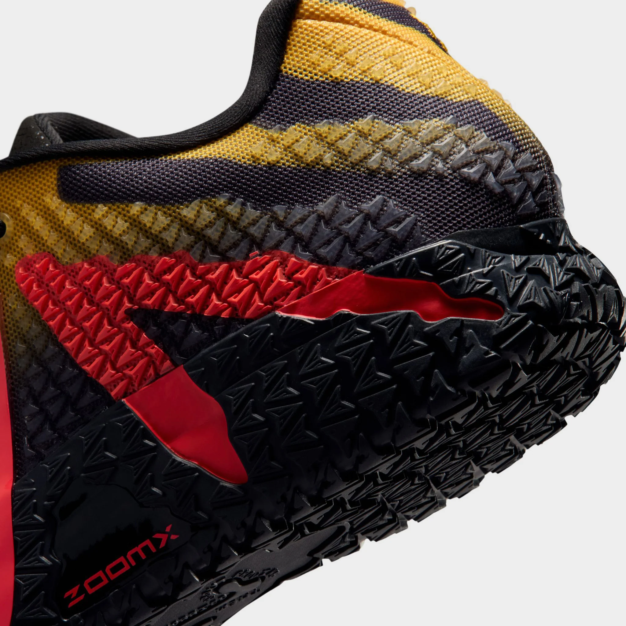 Nike Ja 3 "Raptor" Anthracite / Bright Crimson - Yellow Ochre - Image 3