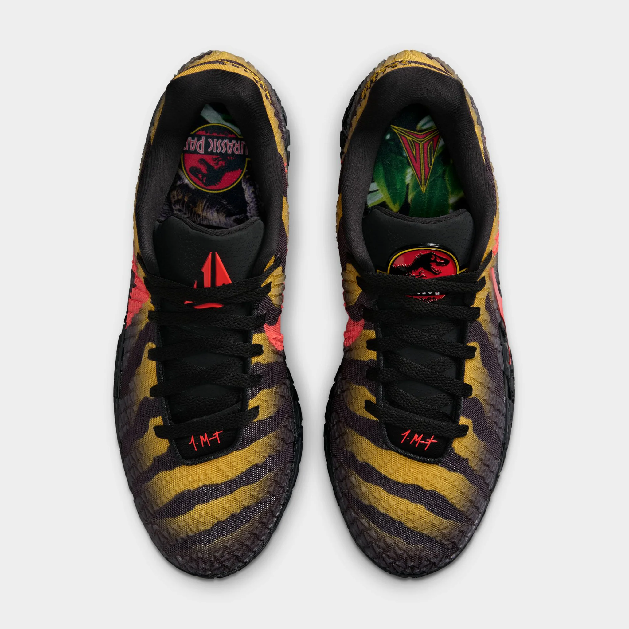 Nike Ja 3 "Raptor" Anthracite / Bright Crimson - Yellow Ochre - Image 7