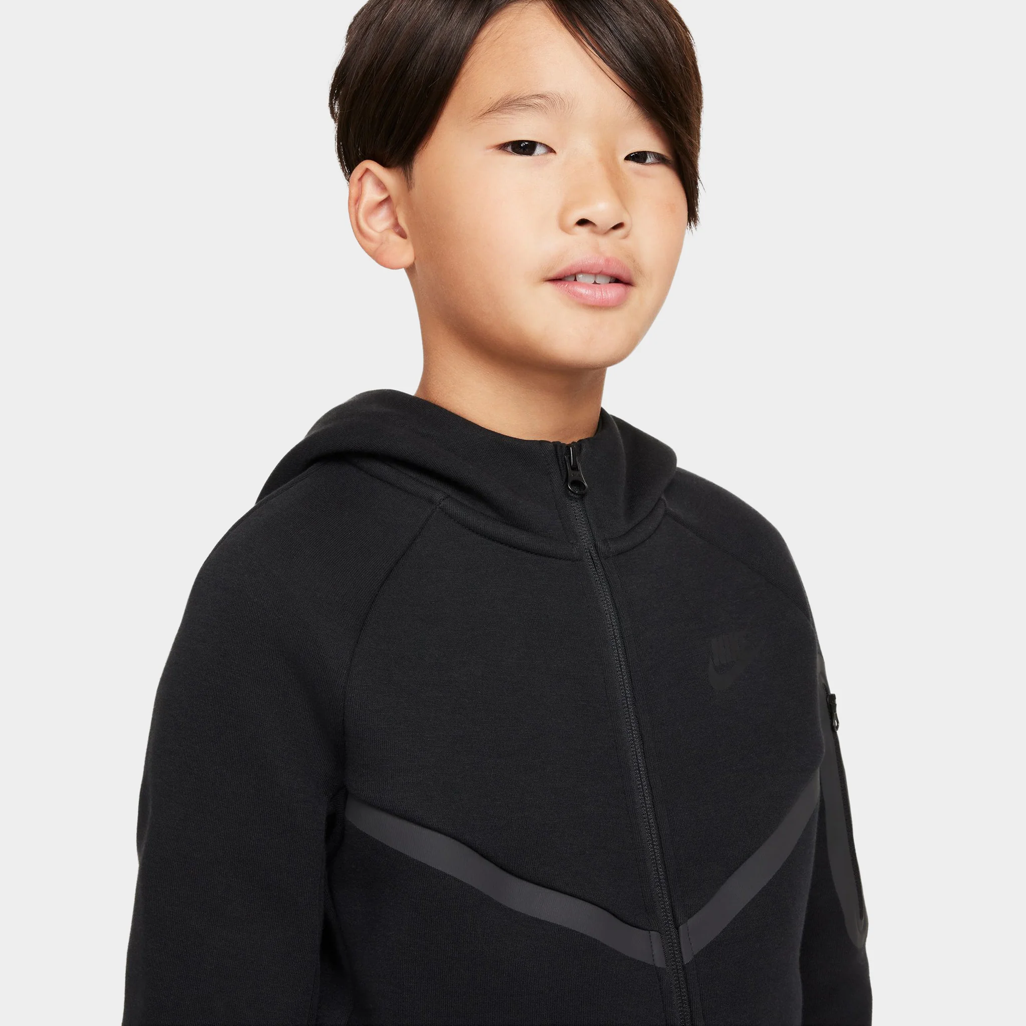 Nike Sportswear Junior Boys' Tech Fleece Hoodie / Black - Image 3