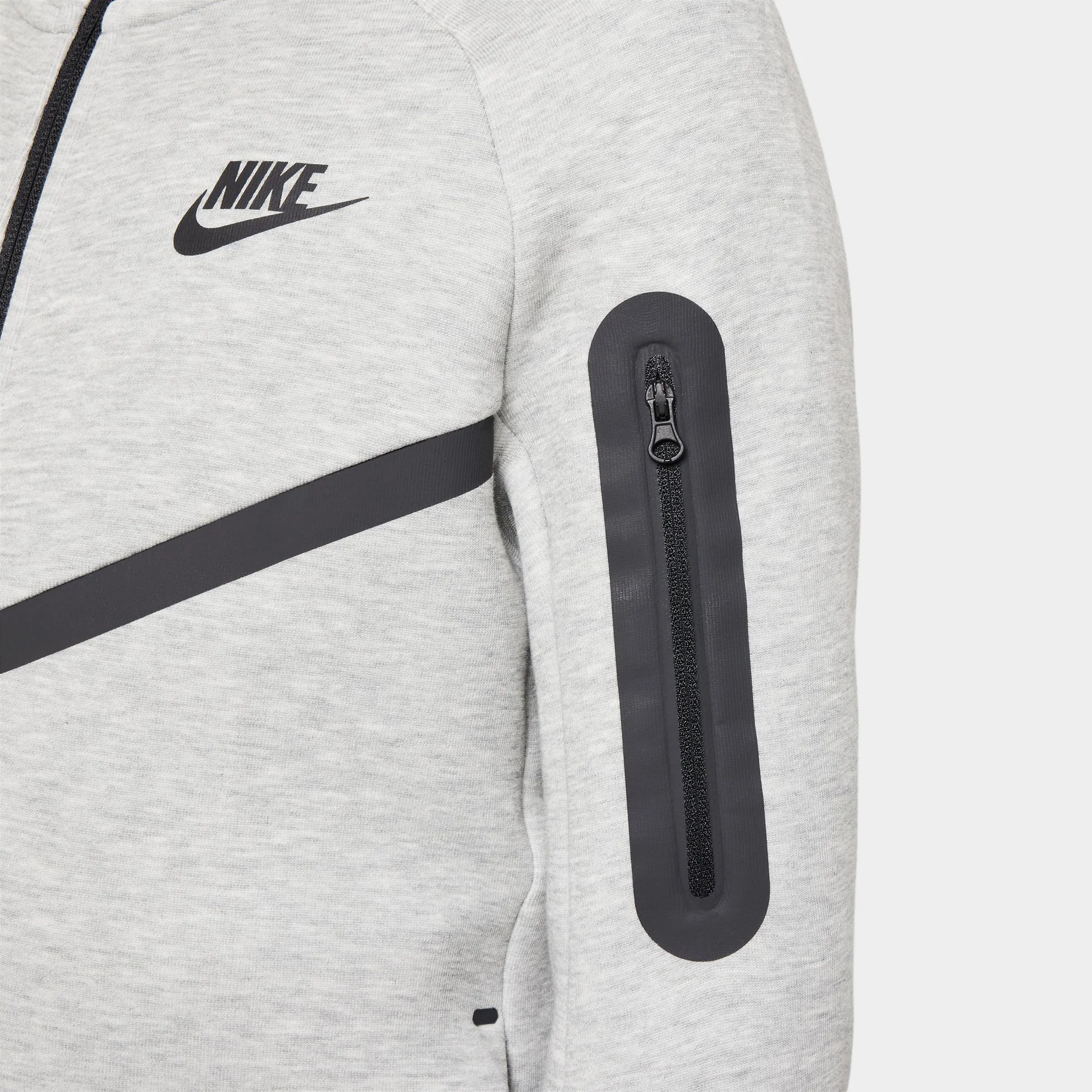 Nike Sportswear Junior Boys' Tech Fleece Hoodie / Dark Heather Grey - Image 5