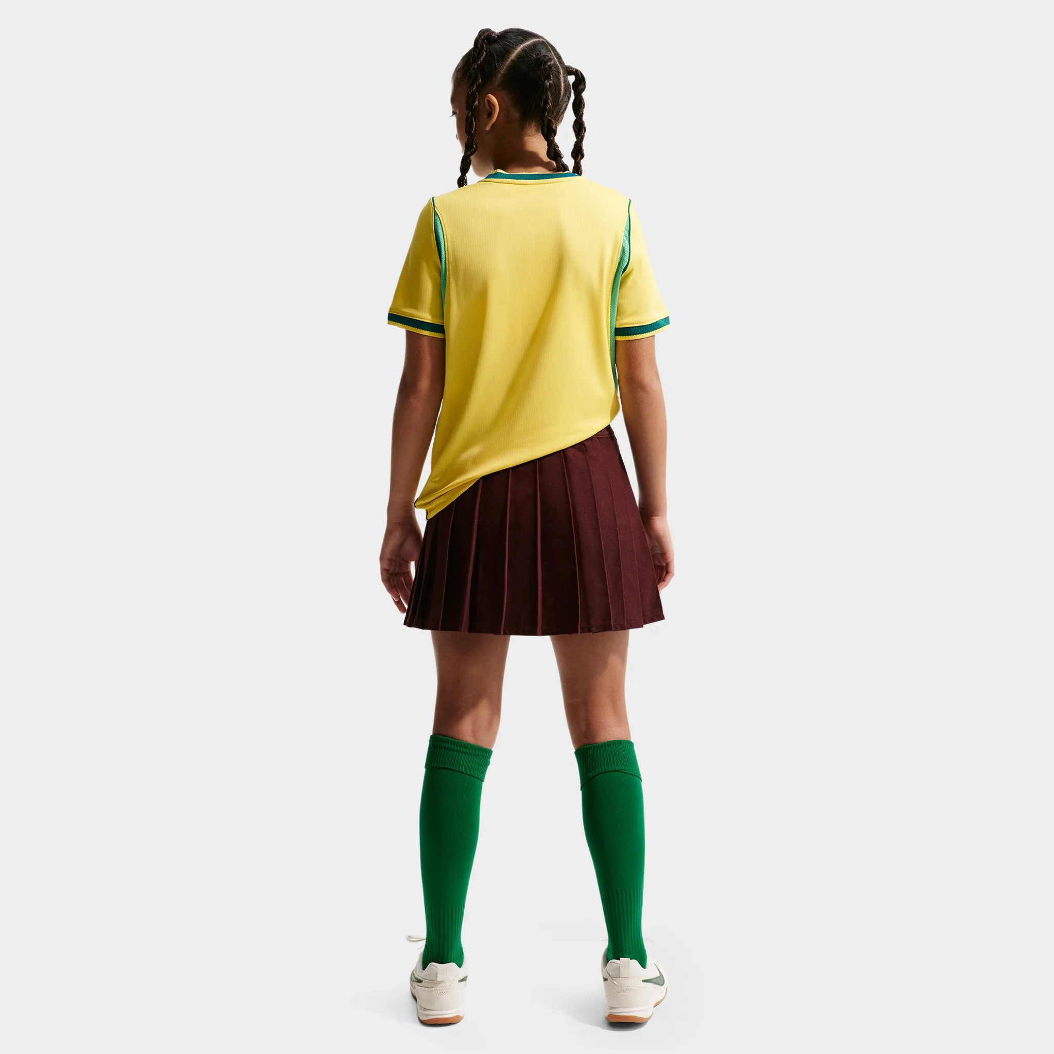 Nike Juniors' Brazil Home Jersey / Yellow - Image 5