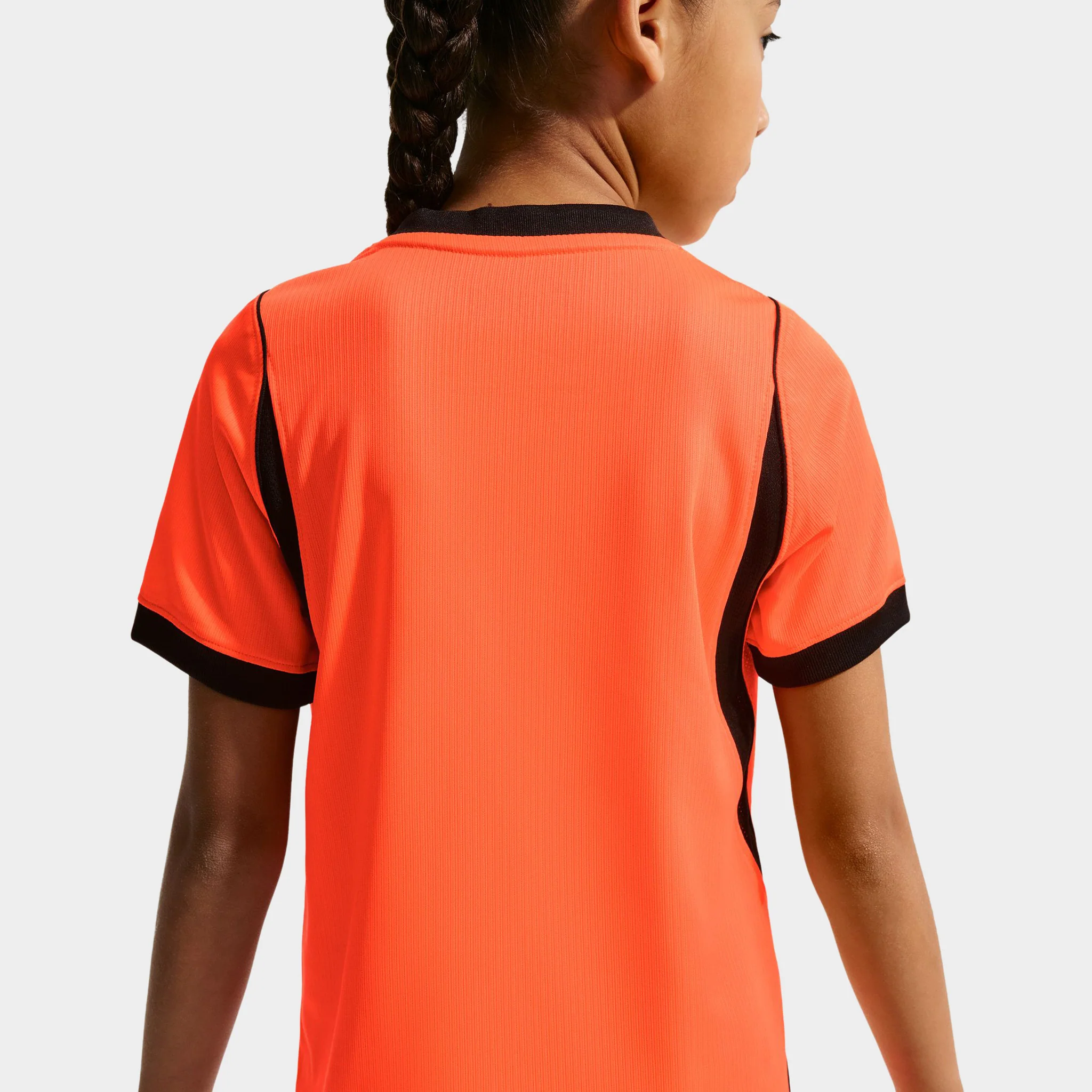Nike Juniors' Netherlands Home Jersey / Orange - Image 5