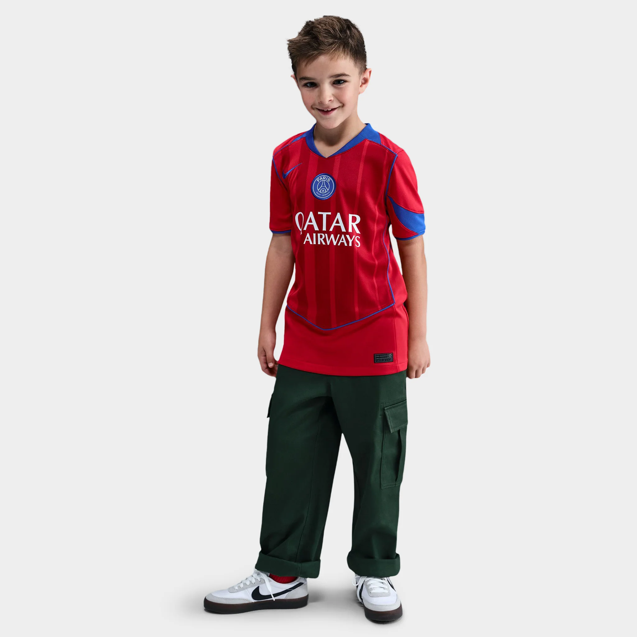 Nike Juniors' PSG 25/26 Jersey Stad 3R Global Red / Sport Red - Image 5