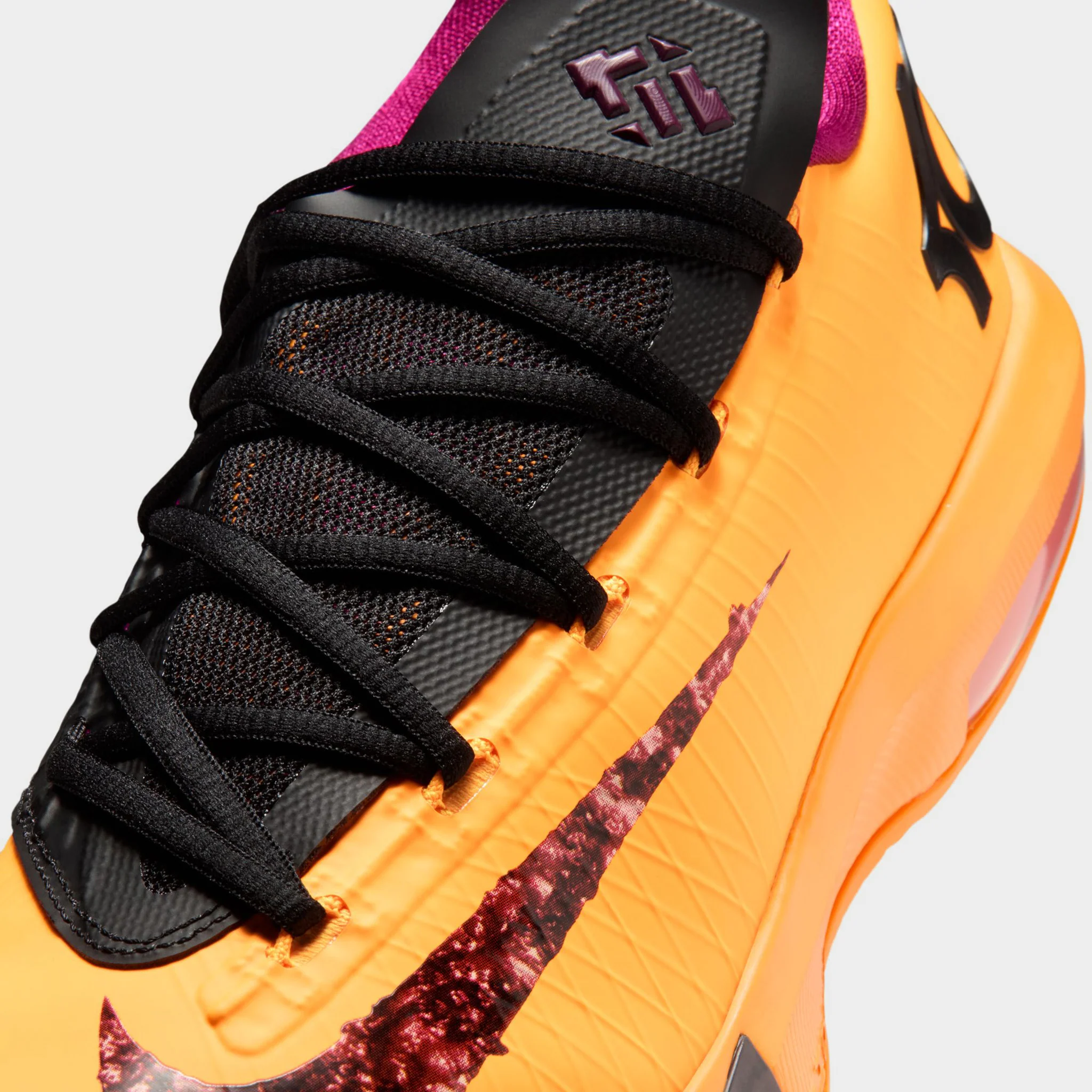 Nike KD VI Laser Orange / Raspberry Red - Black - Image 2