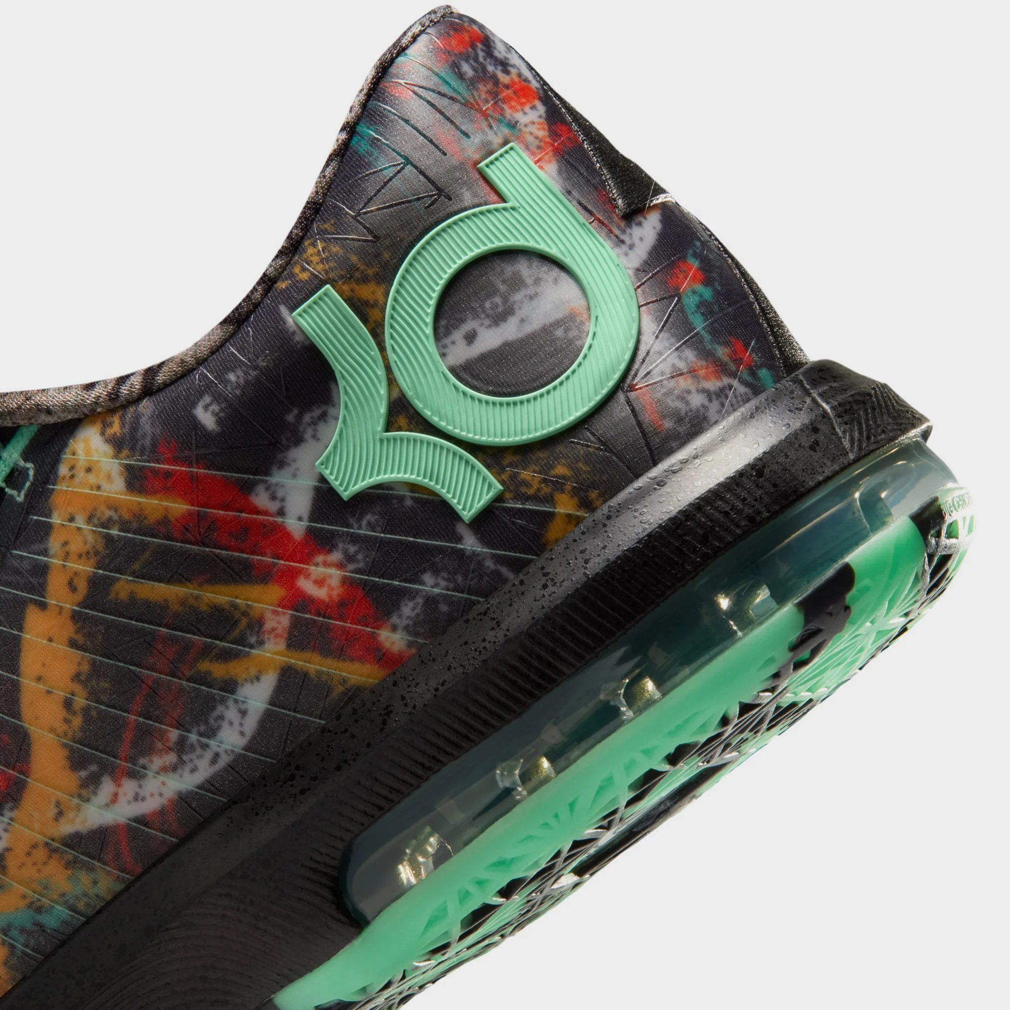 Nike KD VI Multicolor / Green Glow - Black - Image 4