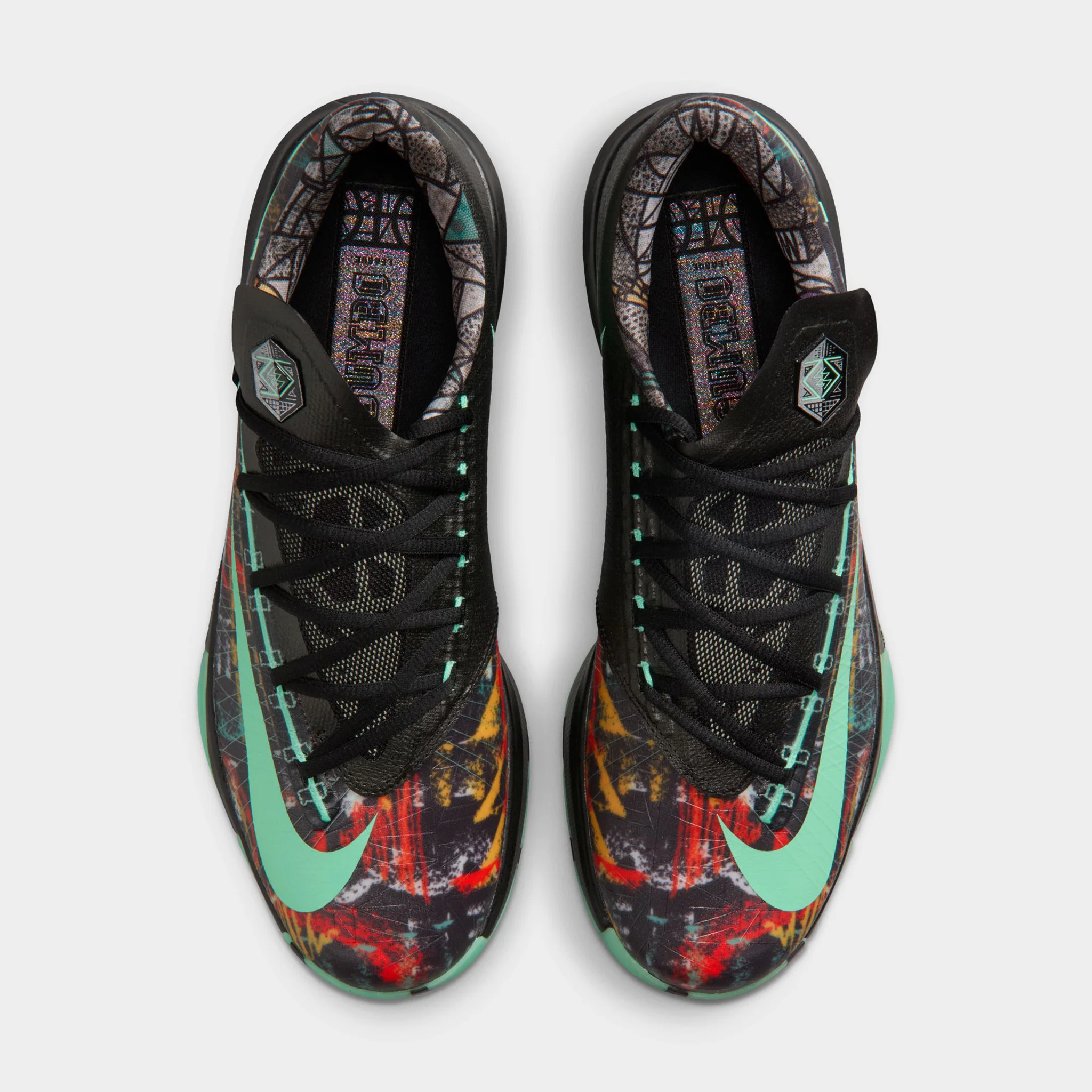 Nike KD VI Multicolor / Green Glow - Black - Image 6