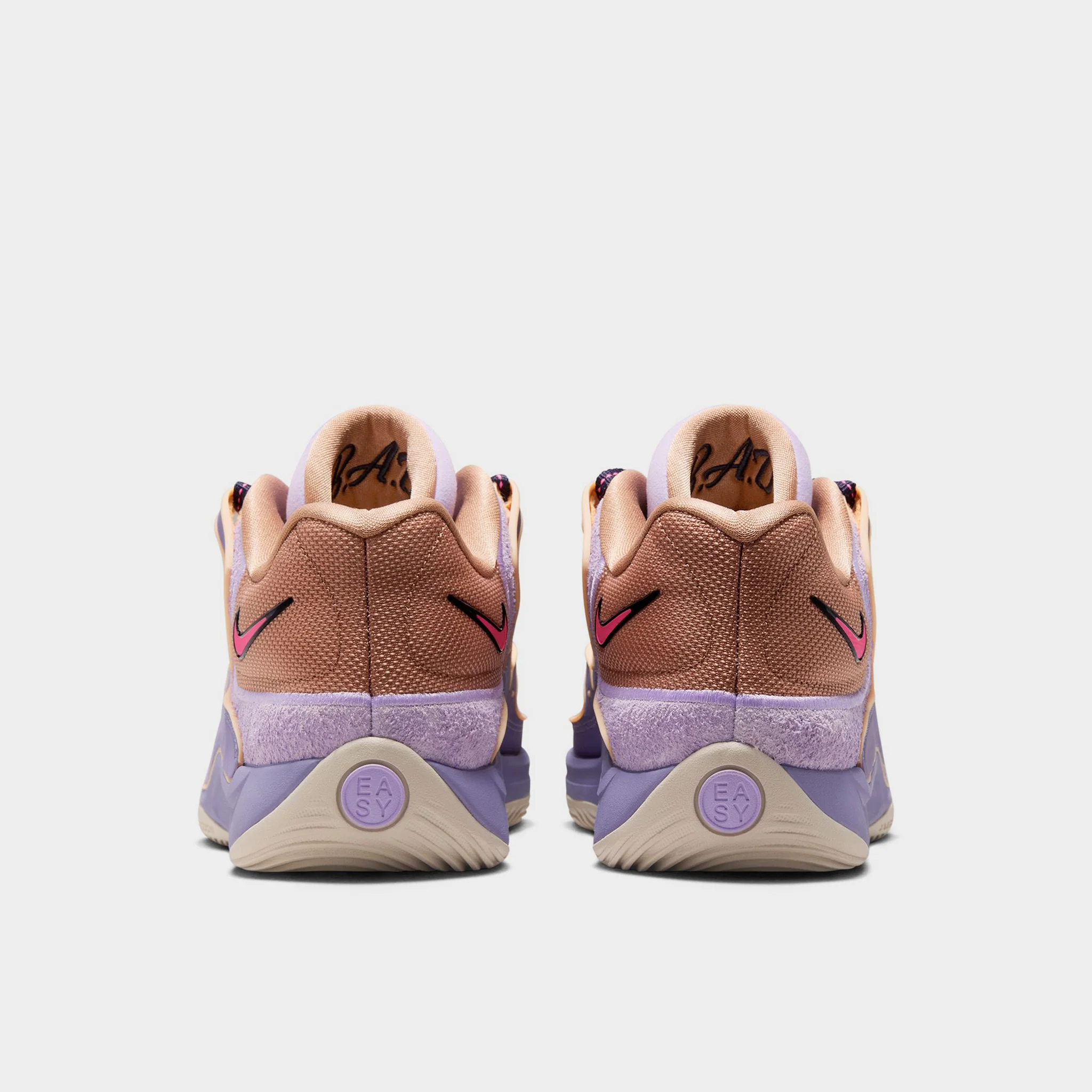 Nike KD 18 Tan / Purple - Red - Image 4