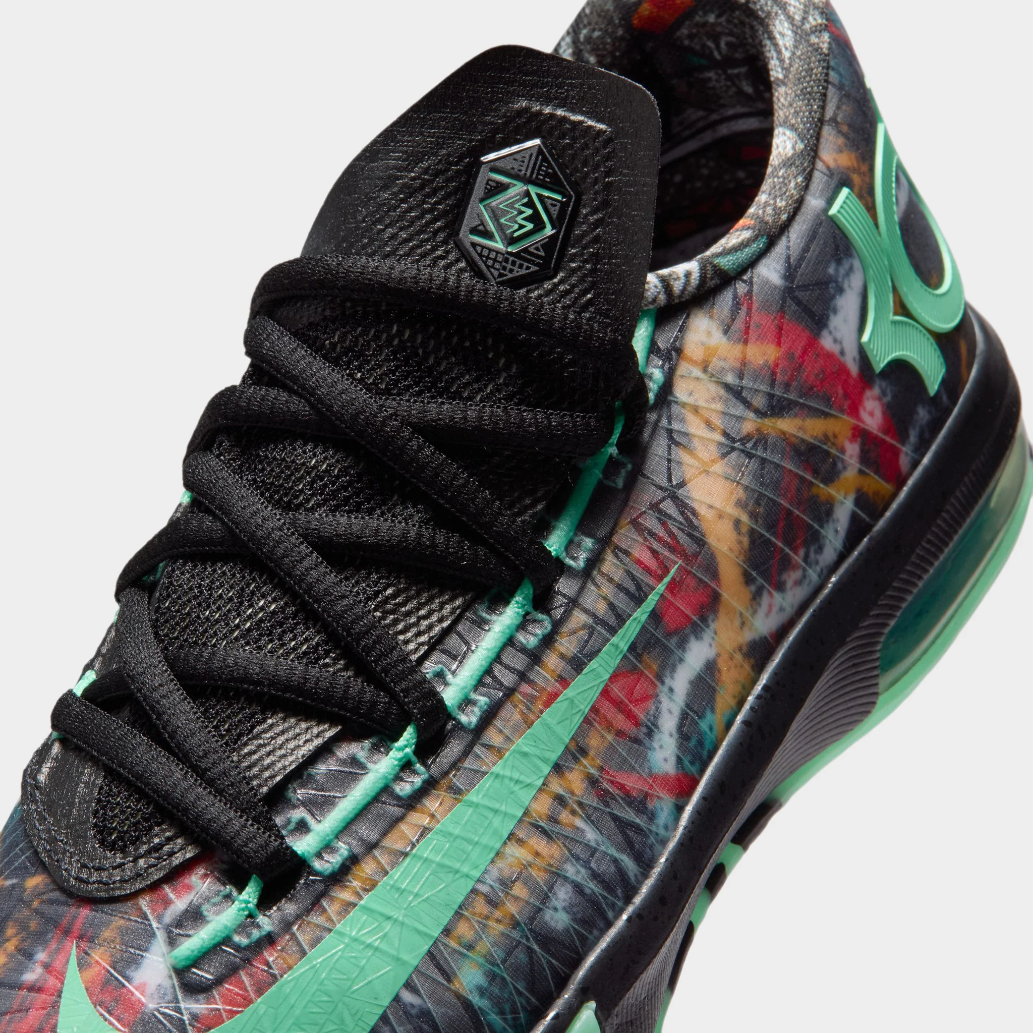 Nike KD VI GS Multi-Color / Green Glow - Black - Image 4
