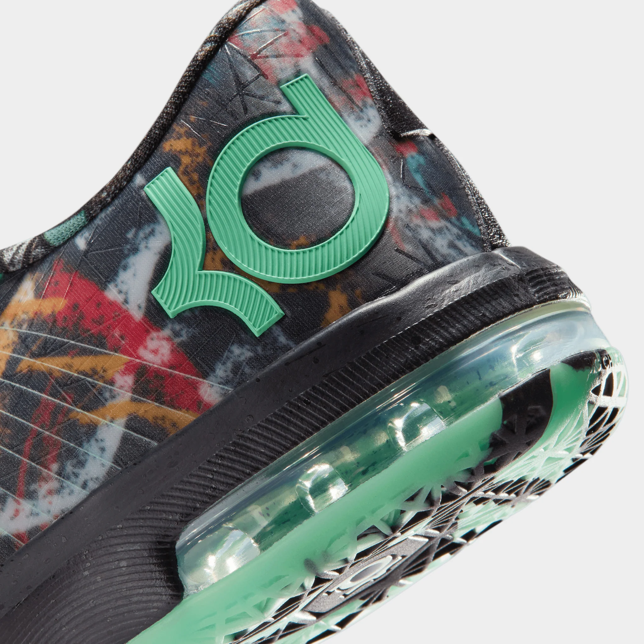 Nike KD VI GS Multi-Color / Green Glow - Black - Image 5
