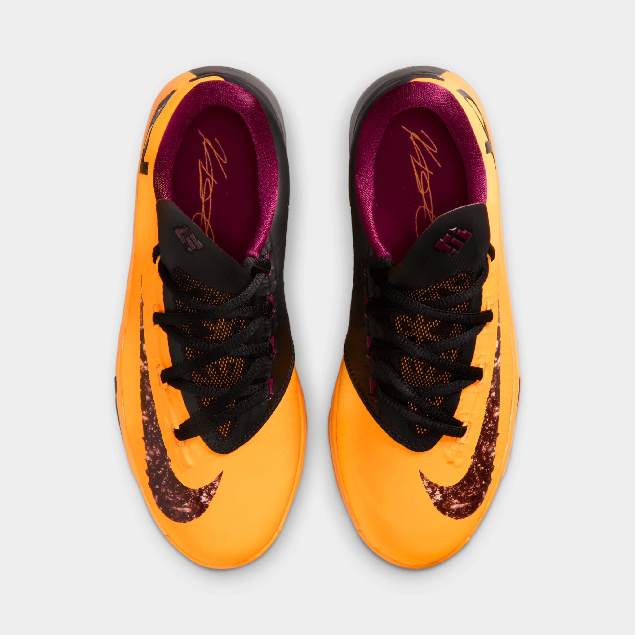 Nike KD VI GS Laser Orange / Raspberry Red - Black - Image 5