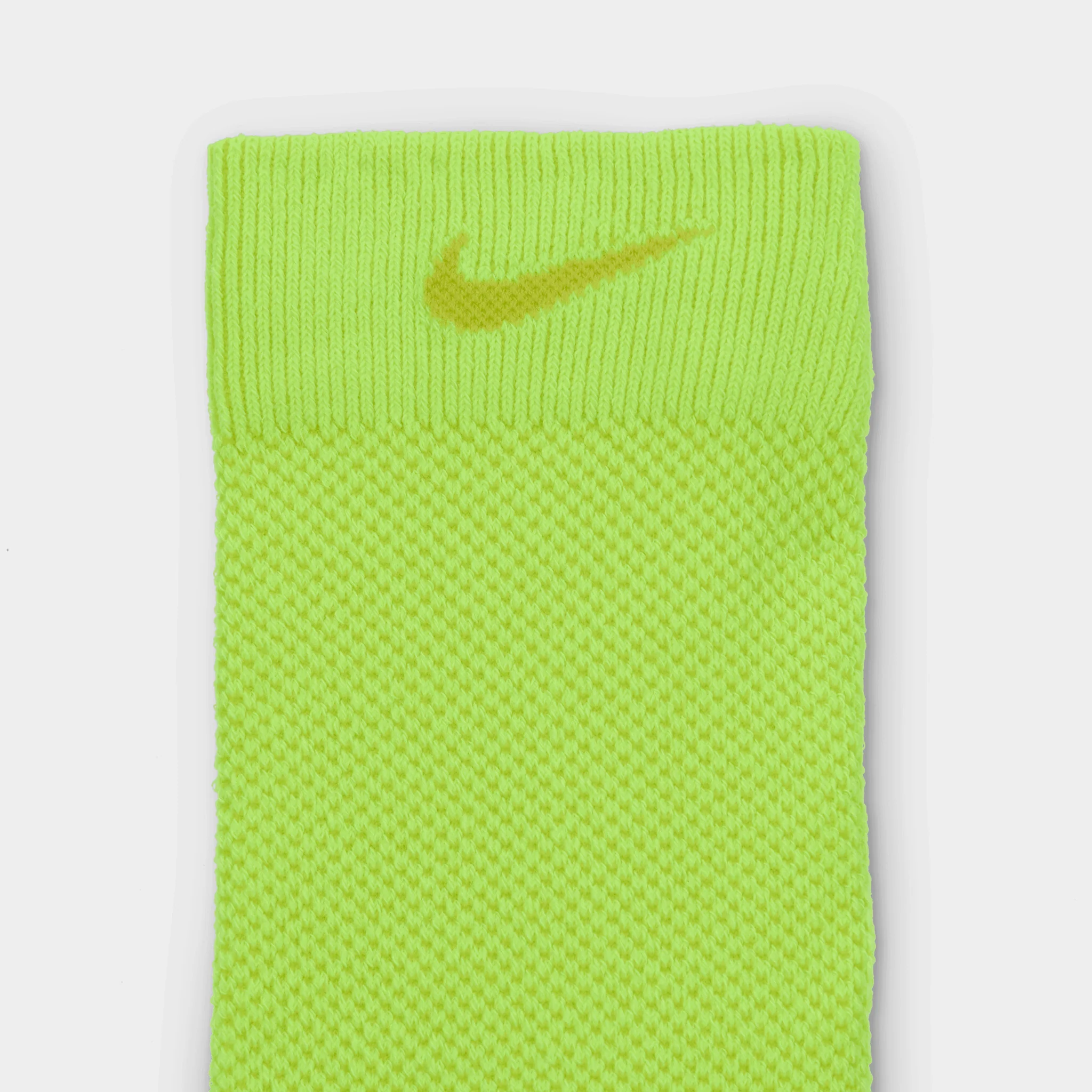 Nike Lightweight Run Crew Socks (1Pair) Volt / Bright Cactus - Image 3