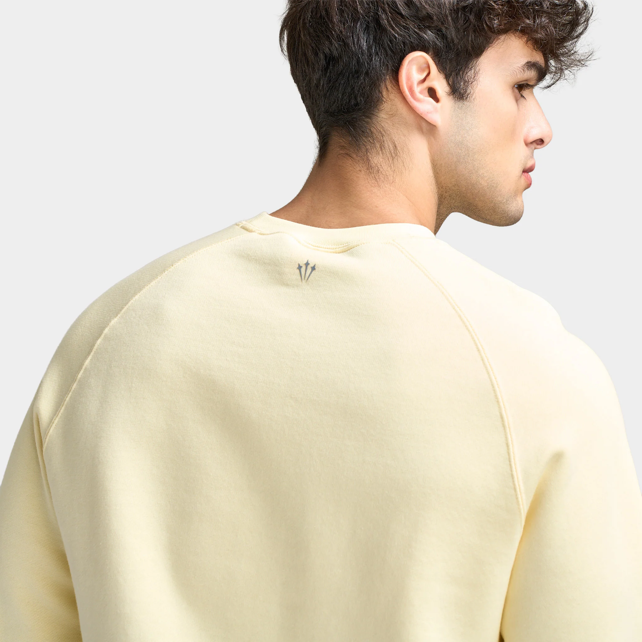 Nike Men's NOCTA Fleece Crew Sweatshirt Alabaster / Platinum Tint - Image 4