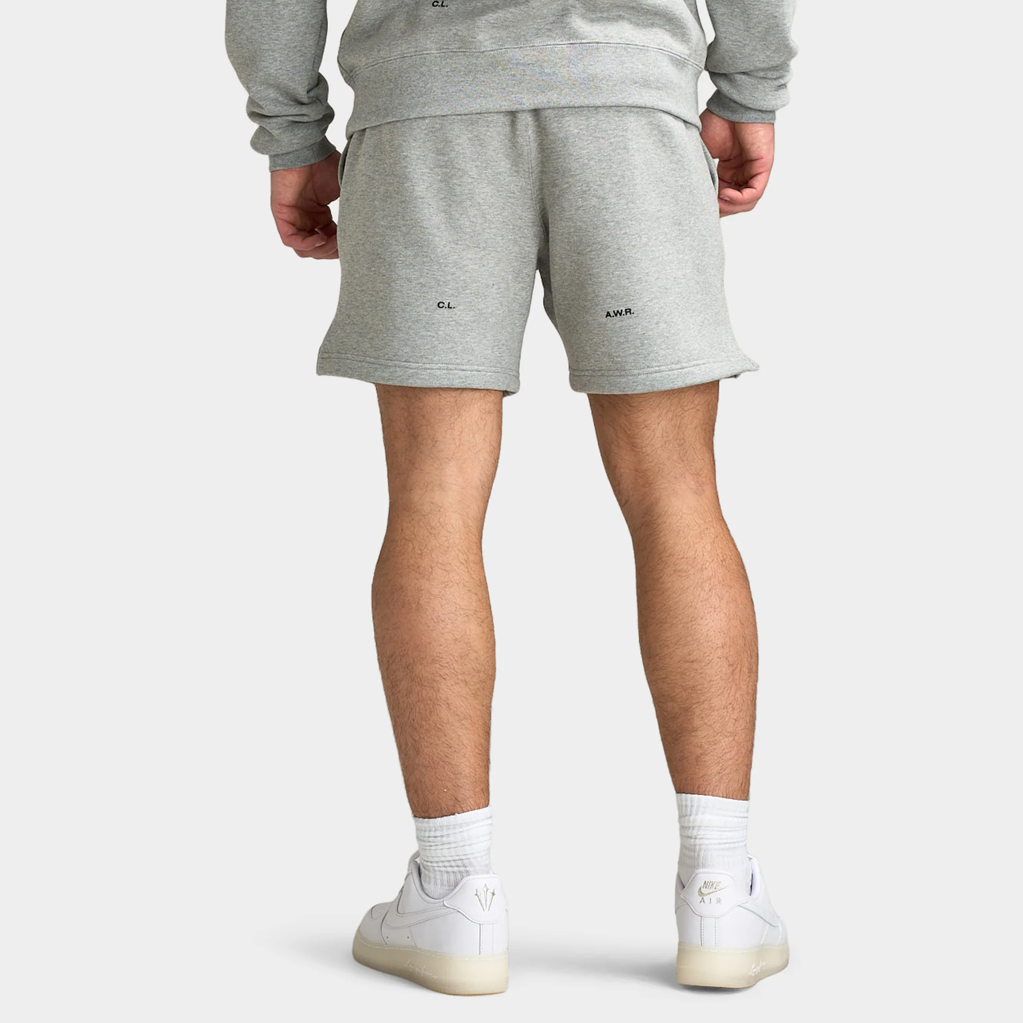 Nike NOCTA Cardinal Fleece Shorts Dark Grey Heather / Black - Image 4