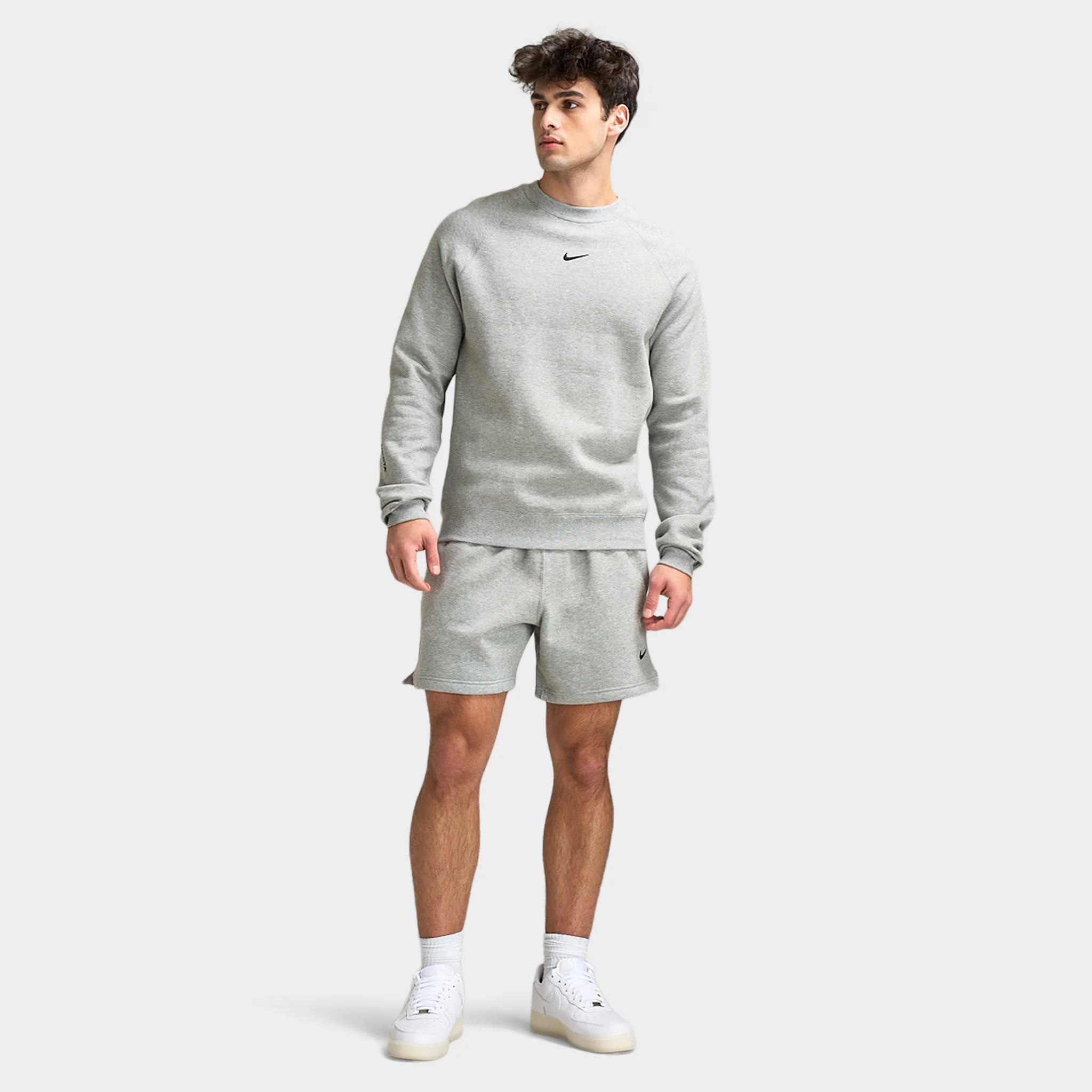 Nike NOCTA Cardinal Fleece Shorts Dark Grey Heather / Black - Image 6