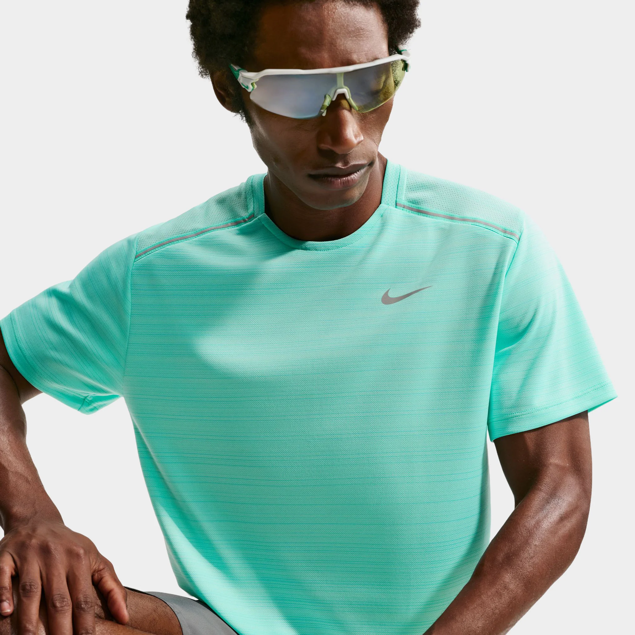 Nike Miler Basic Tee / Hyper Turq - Image 5