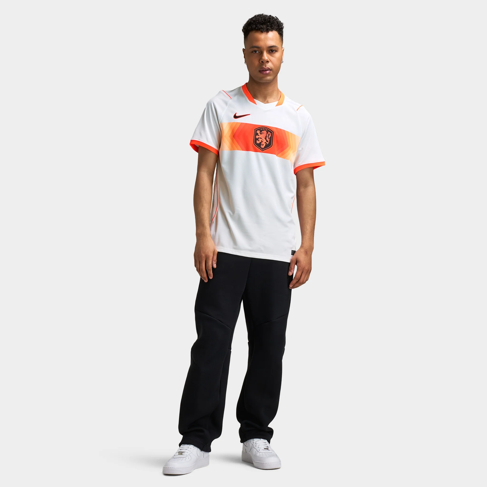 Nike Netherlands Away Jersey White / Hyper Crimson - Image 5