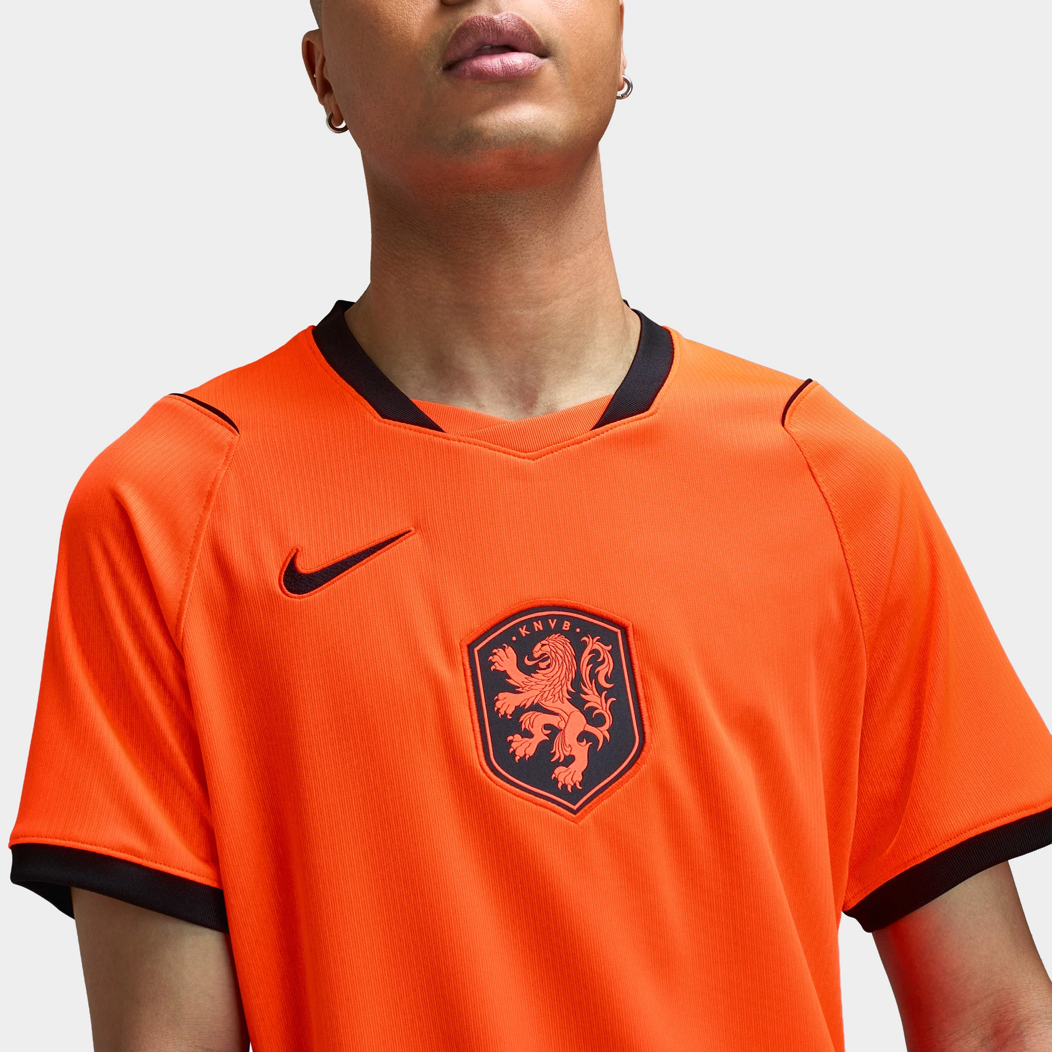 Nike Netherlands Home Jersey Hyper Crimson / Black - Image 3