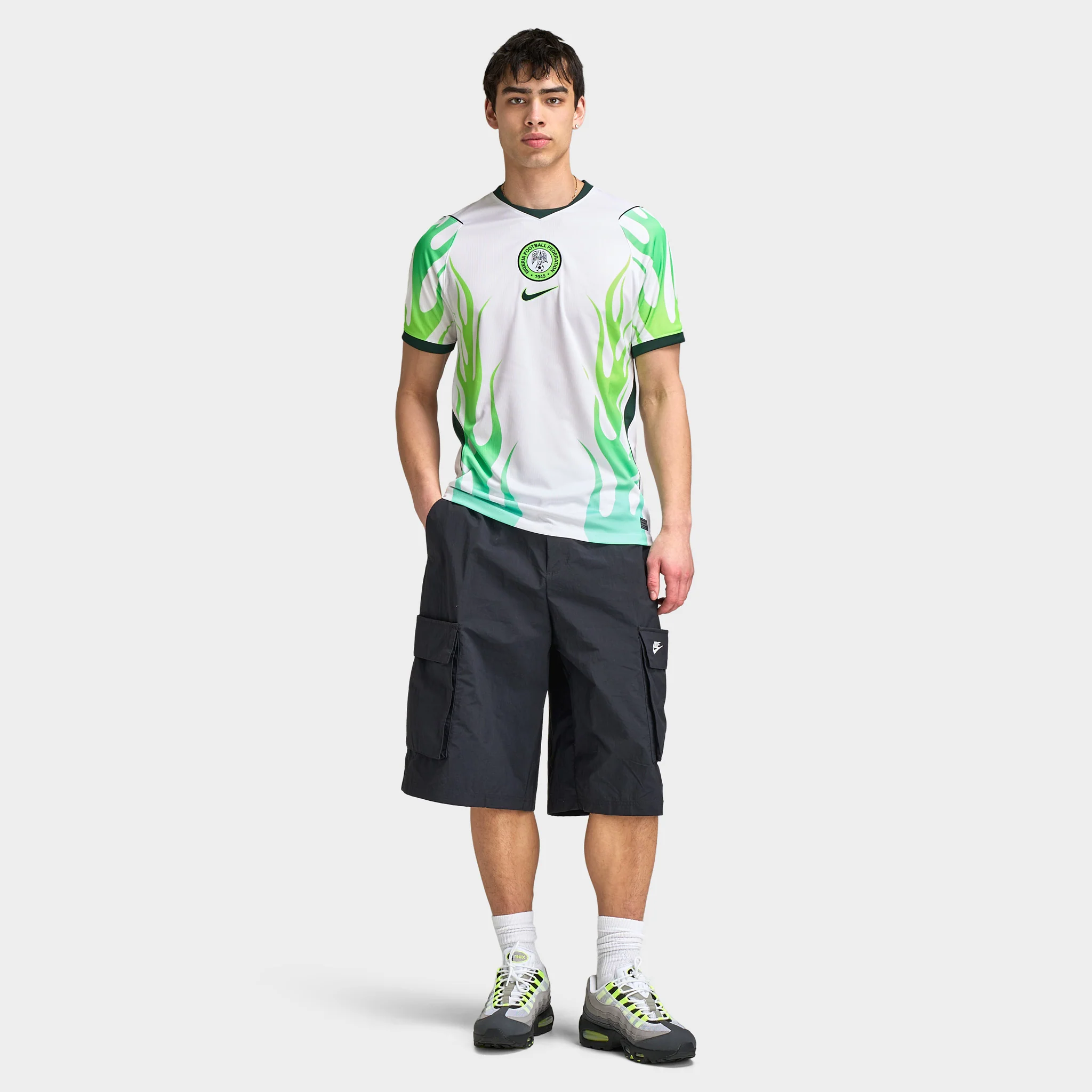 Nike Nigeria Away Jersey White / Green Glow - Image 5