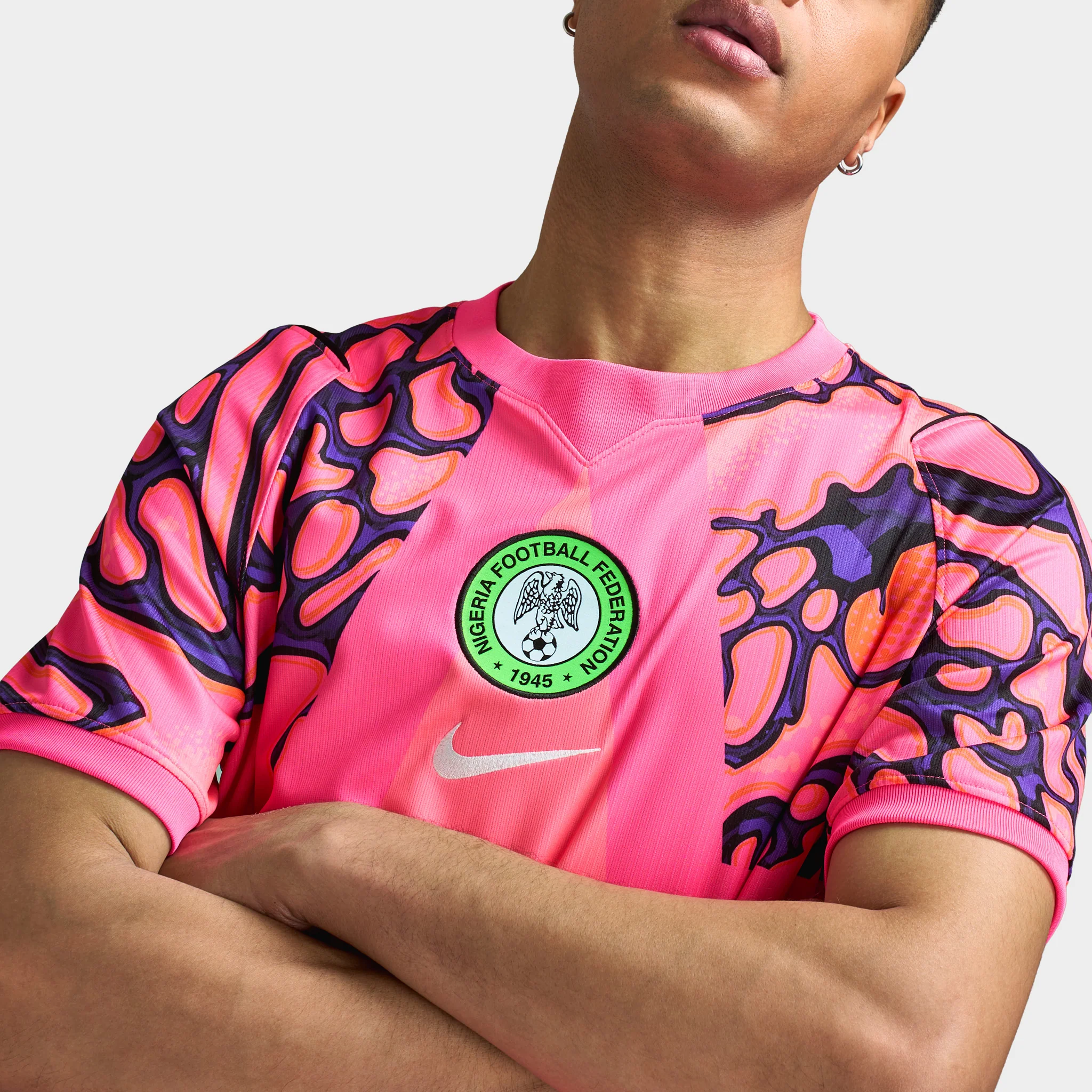 Nike Nigeria Goalkeeper Jersey Hyper Pink / Black - Image 3