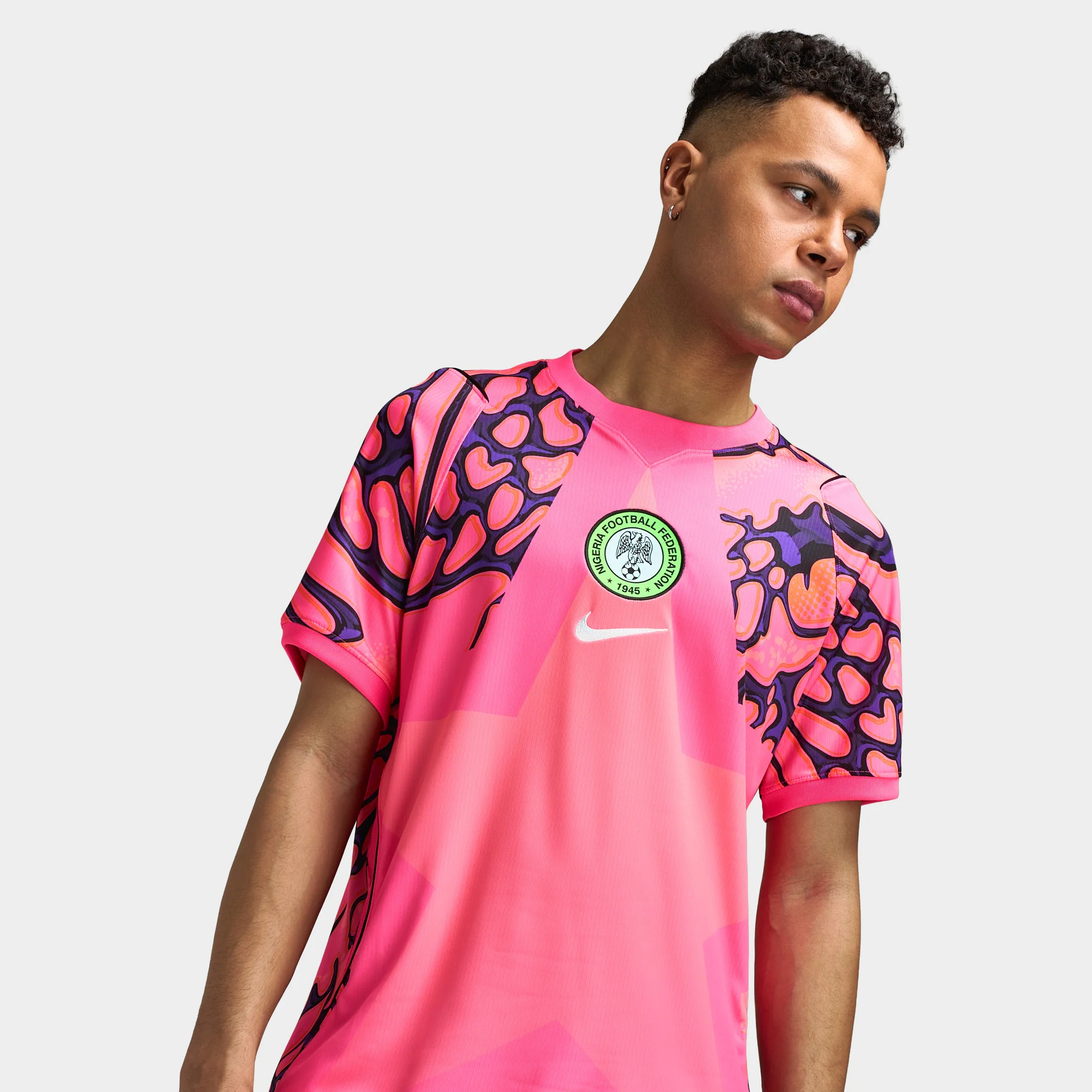 Nike Nigeria Goalkeeper Jersey Hyper Pink / Black - Image 4