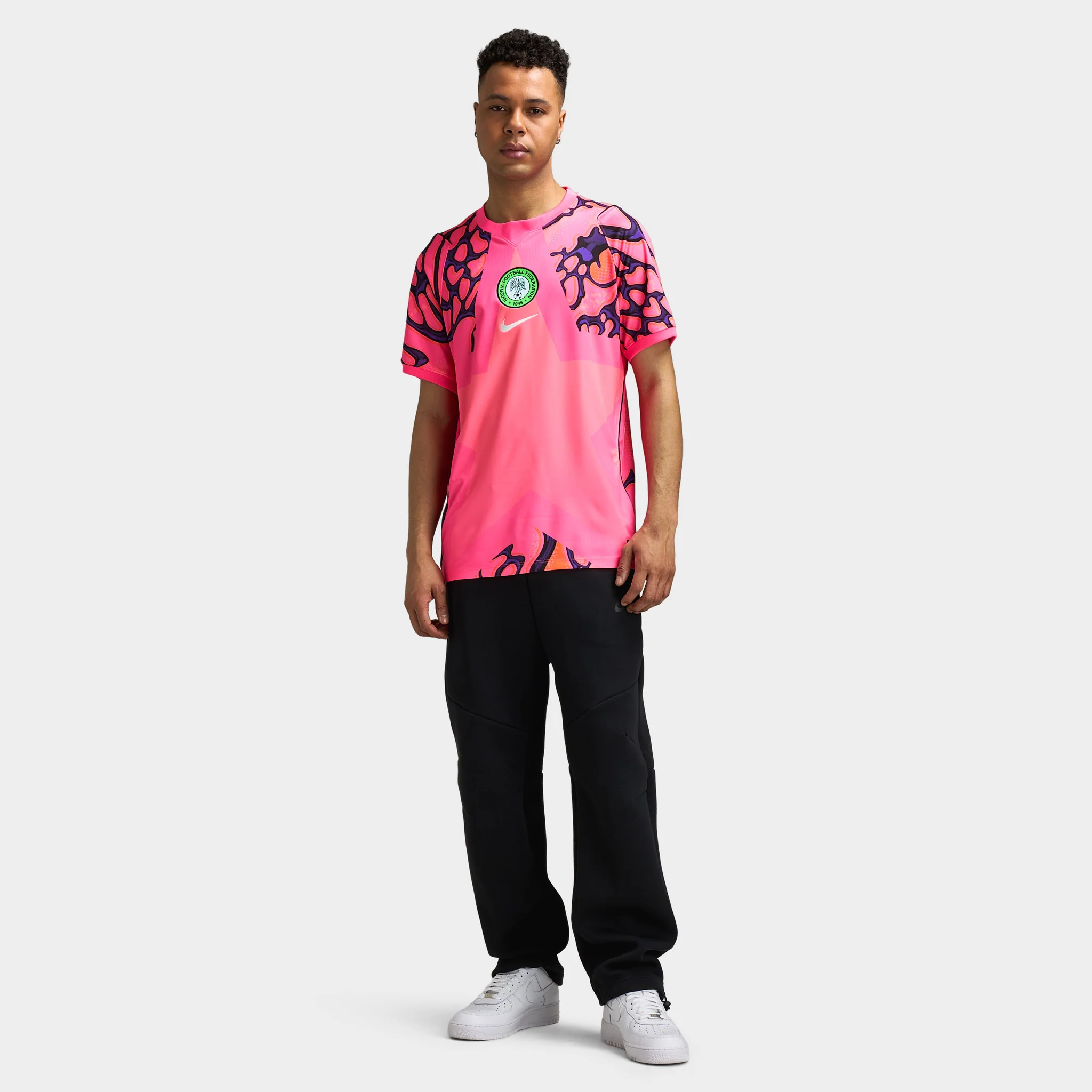 Nike Nigeria Goalkeeper Jersey Hyper Pink / Black - Image 5