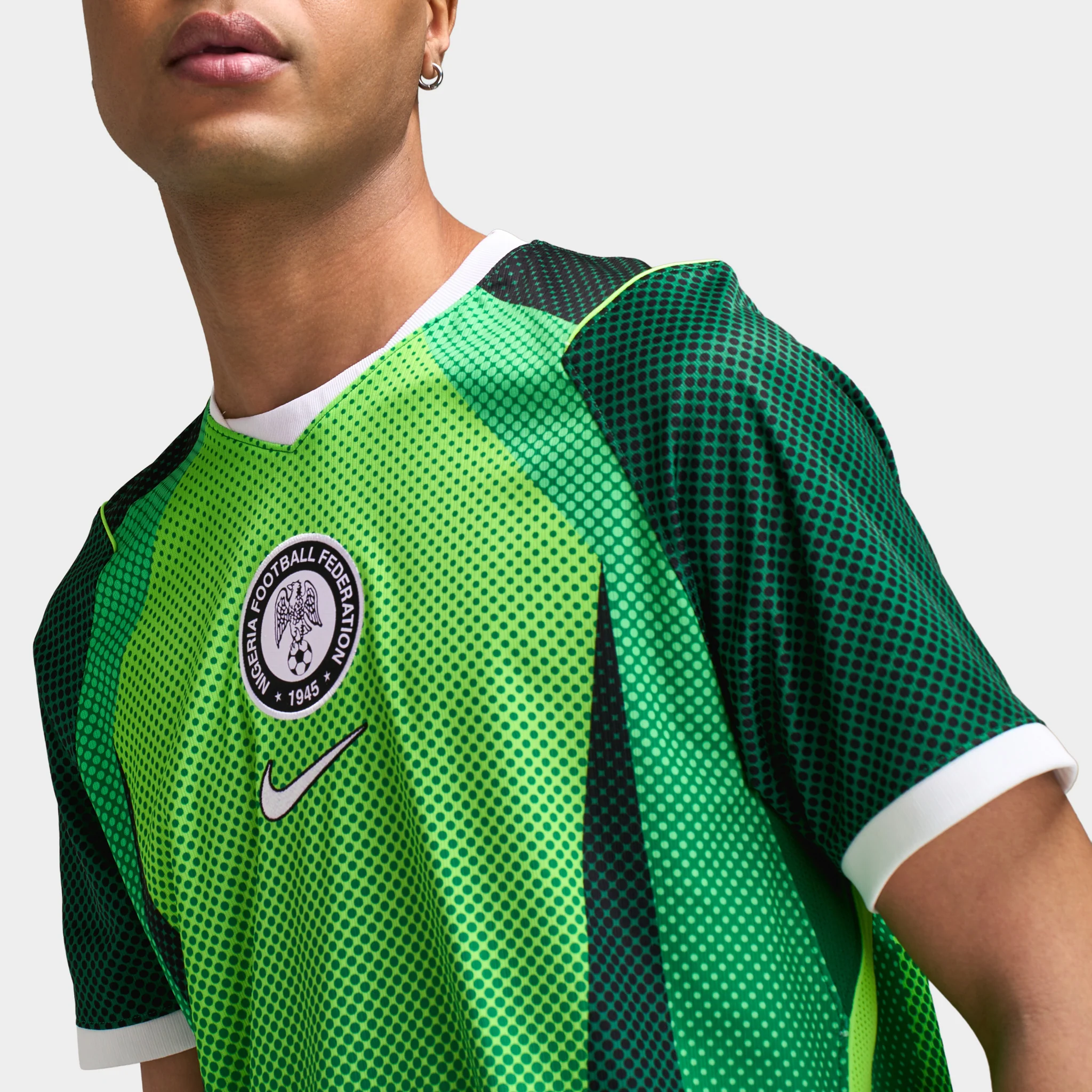 Nike Nigeria Home Jersey Pine Green / Electric Green / White - Image 3
