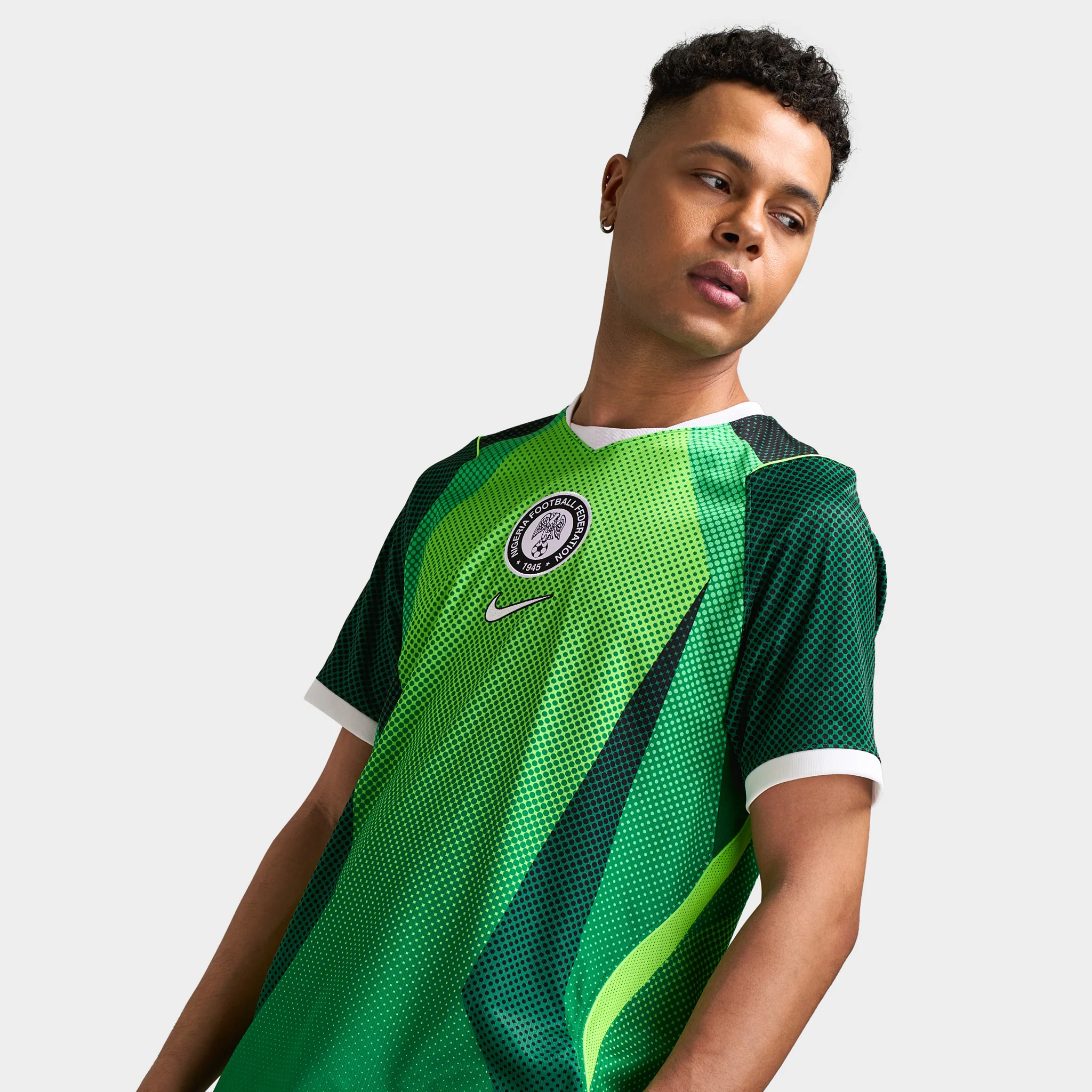 Nike Nigeria Home Jersey Pine Green / Electric Green / White - Image 4