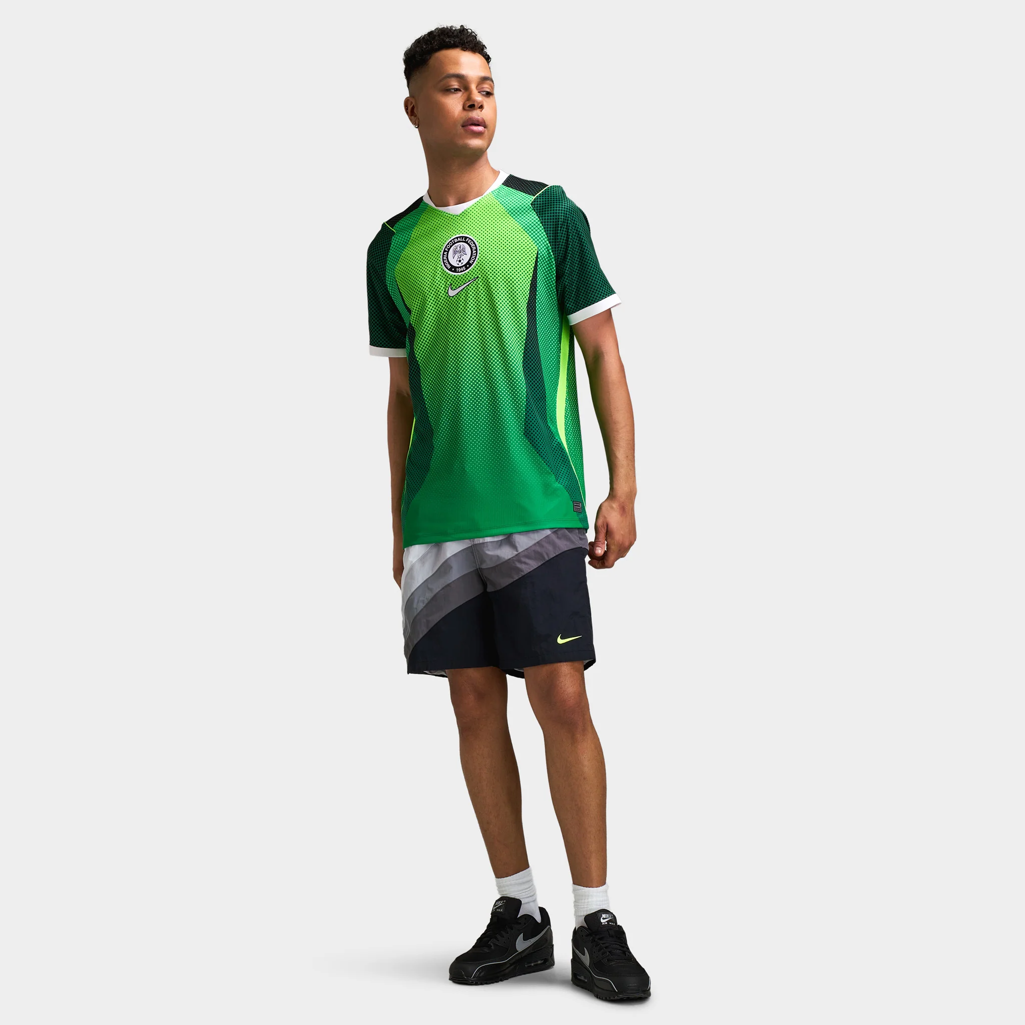 Nike Nigeria Home Jersey Pine Green / Electric Green / White - Image 5