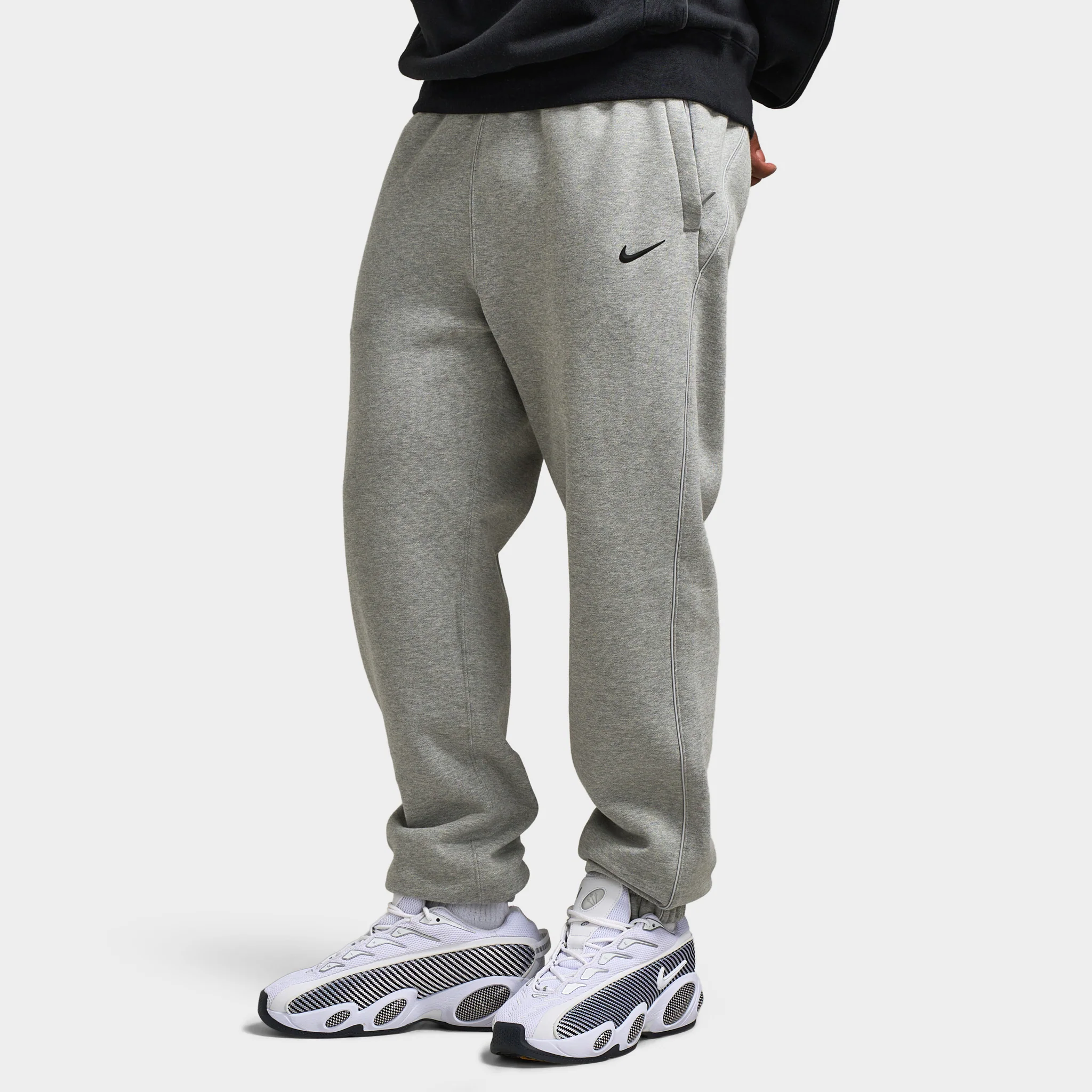 Nike NOCTA Cardinal Fleece Sweatpants Dark Heather Grey / Black - Image 3