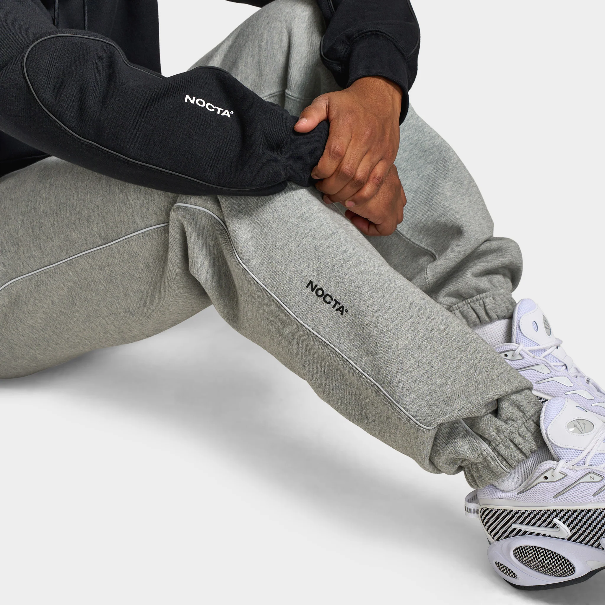 Nike NOCTA Cardinal Fleece Sweatpants Dark Heather Grey / Black - Image 6