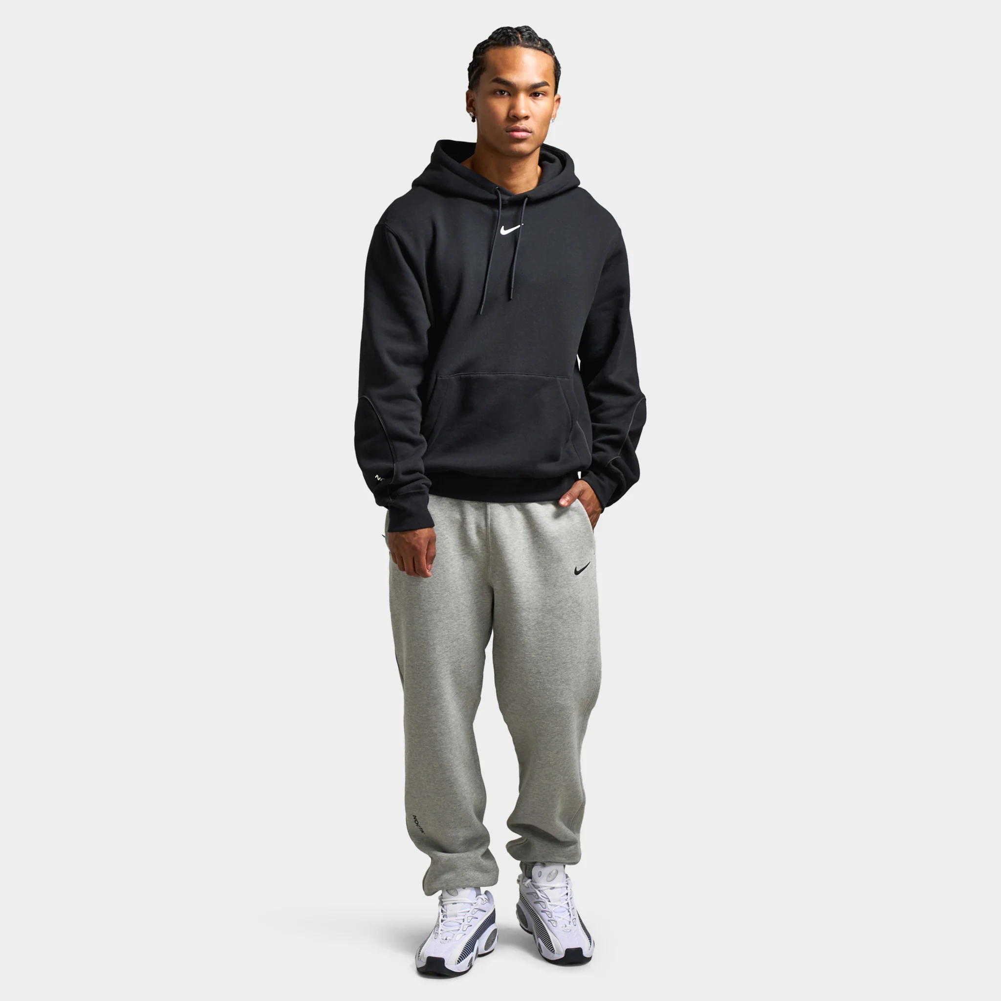 Nike NOCTA Cardinal Fleece Sweatpants Dark Heather Grey / Black - Image 7