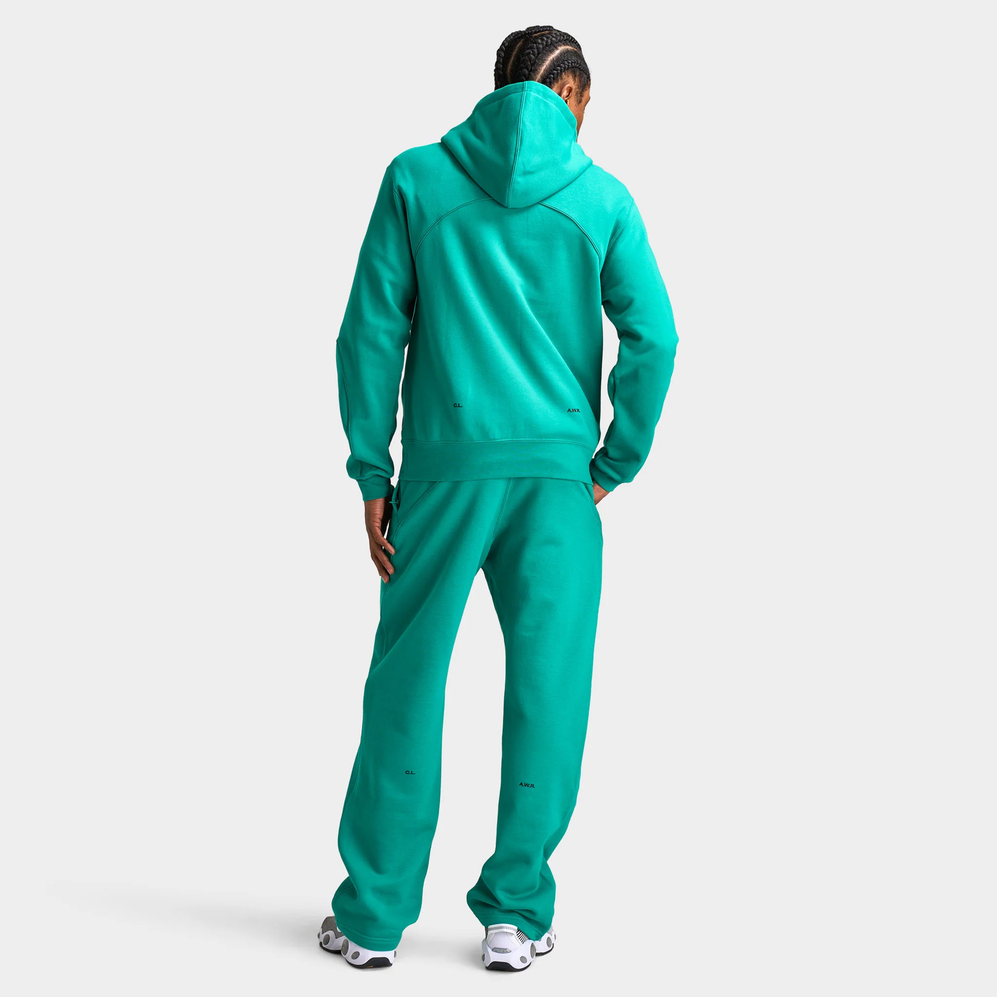 Nike NOCTA Fleece CS Pullover Hoodie Neptune Green / Black - Image 5