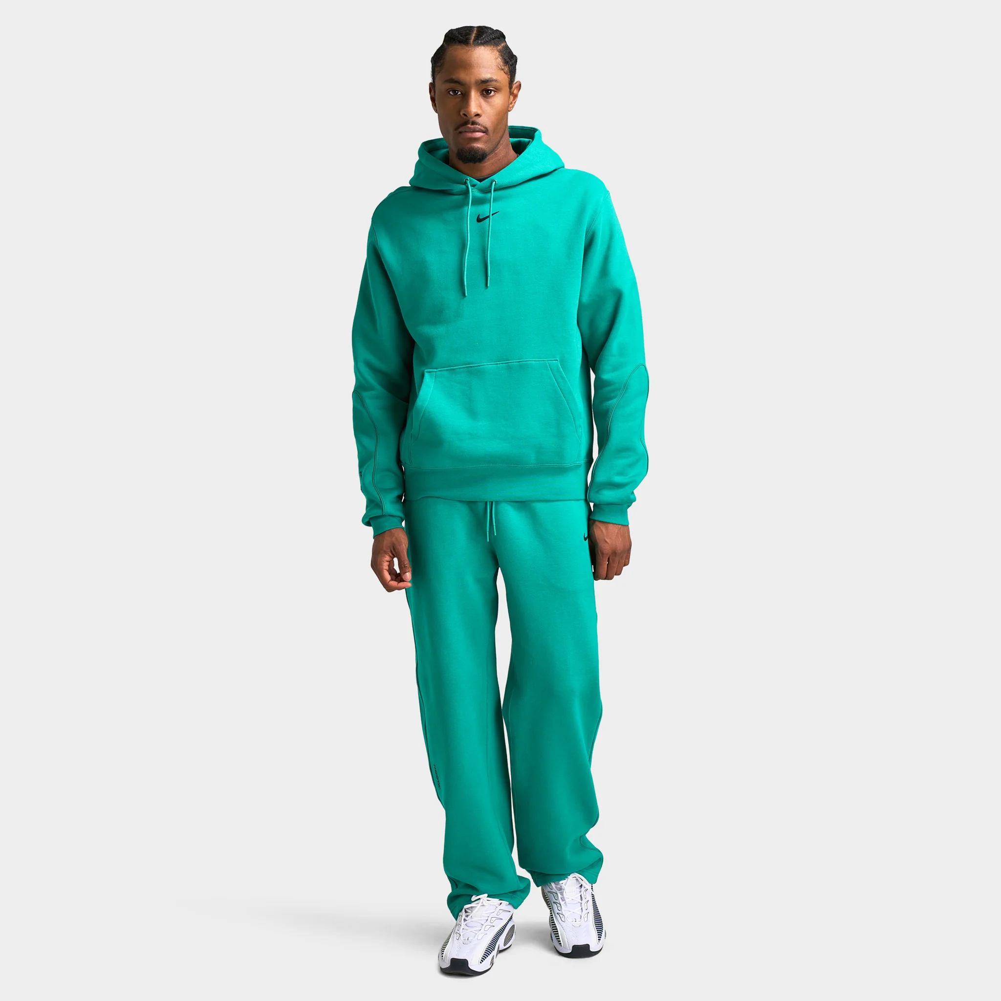 Nike NOCTA Fleece CS Pullover Hoodie Neptune Green / Black - Image 6