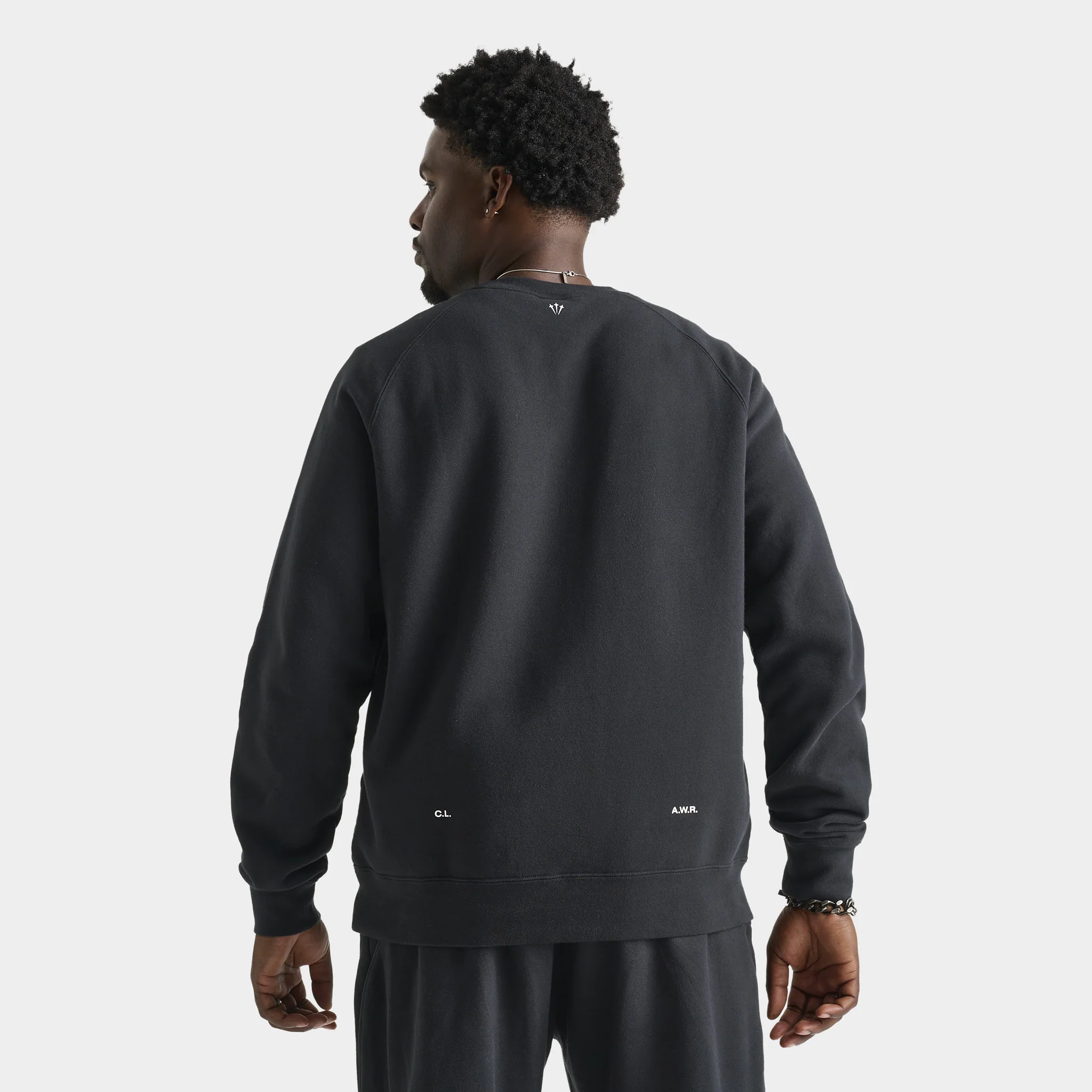 Nike NOCTA CS Cardinal  Fleece Crewneck Black / White - Image 2