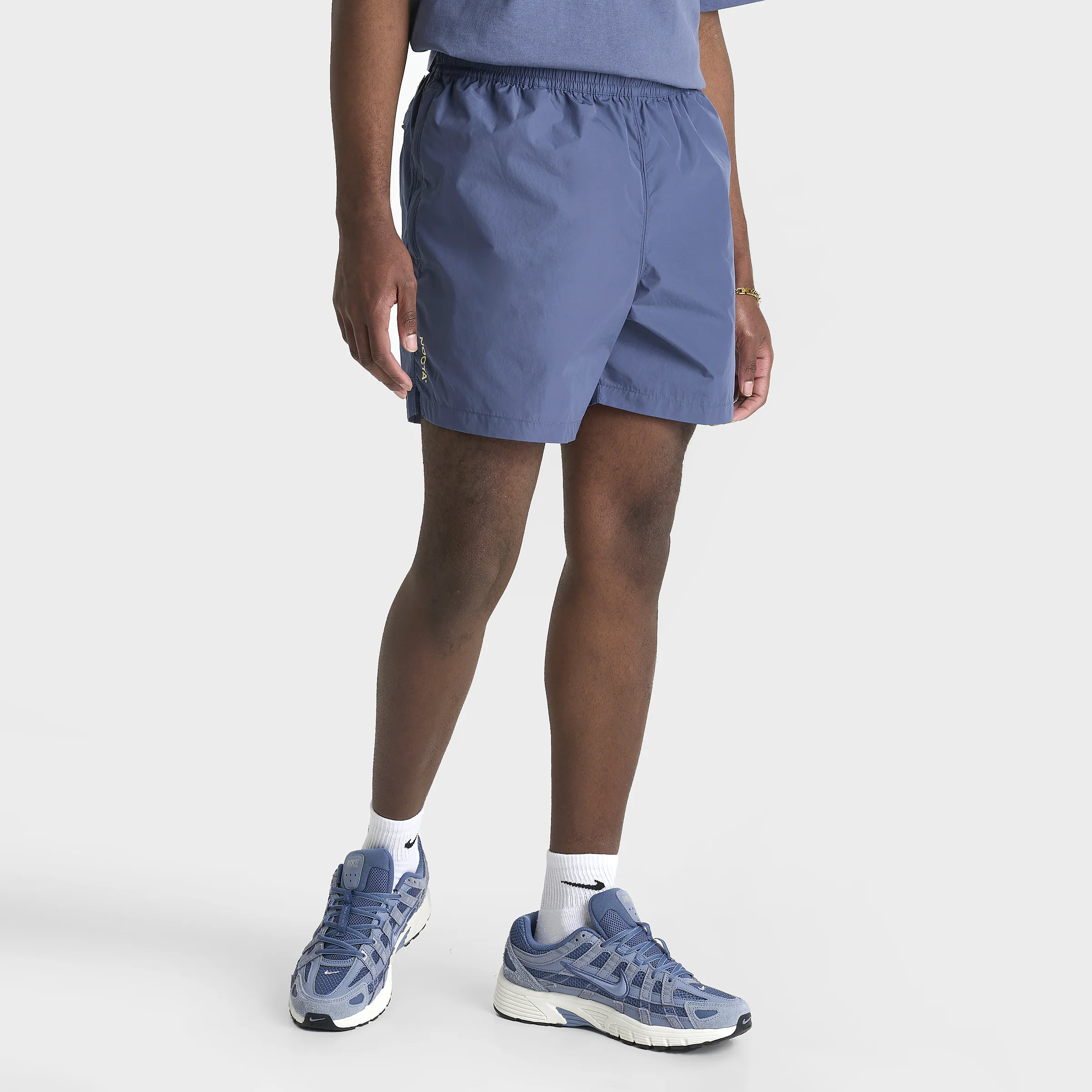 Nike NOCTA CARDINAL CS Woven Shorts Diffused Blue / Black - Citron Tint - Image 2