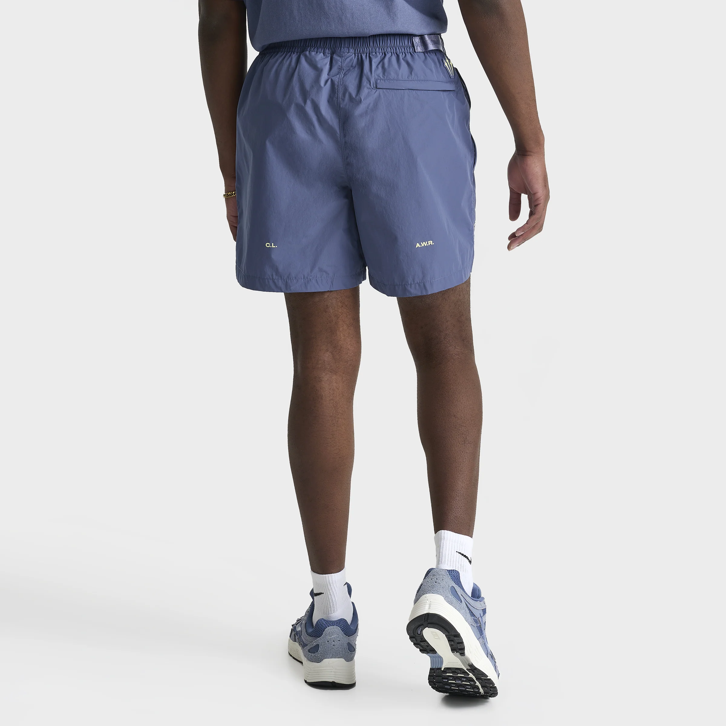 Nike NOCTA CARDINAL CS Woven Shorts Diffused Blue / Black - Citron Tint - Image 3