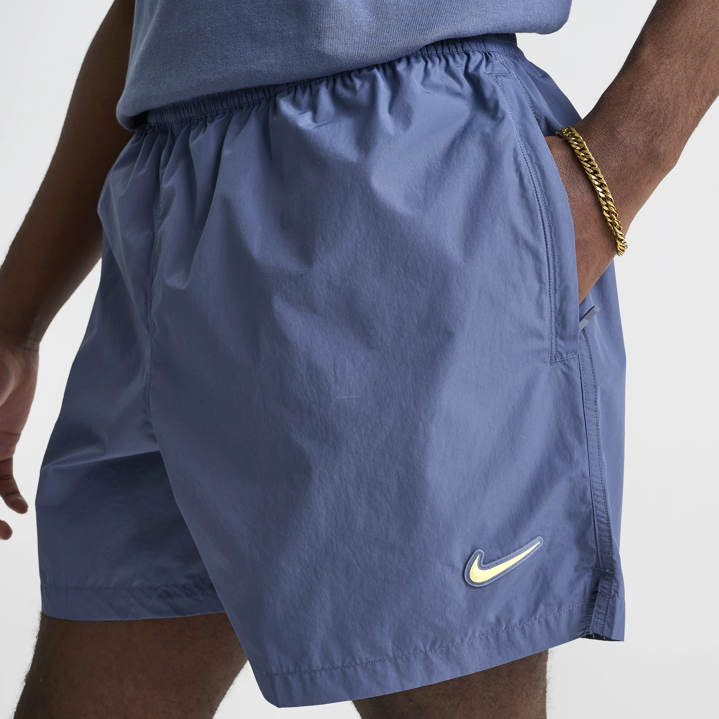 Nike NOCTA CARDINAL CS Woven Shorts Diffused Blue / Black - Citron Tint - Image 4