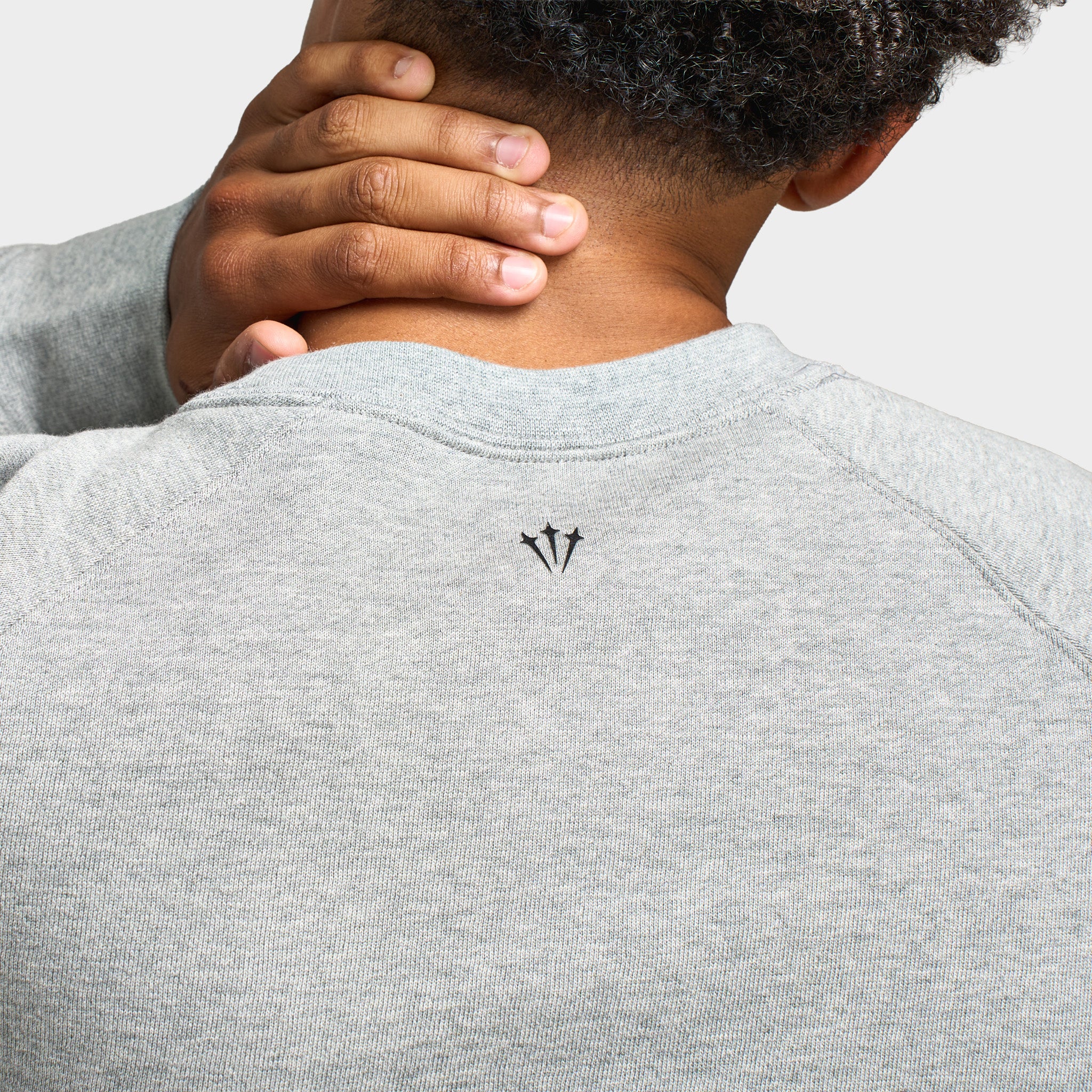 Nike NOCTA Fleece CS Crewneck Dark Grey Heather / Black - Image 3