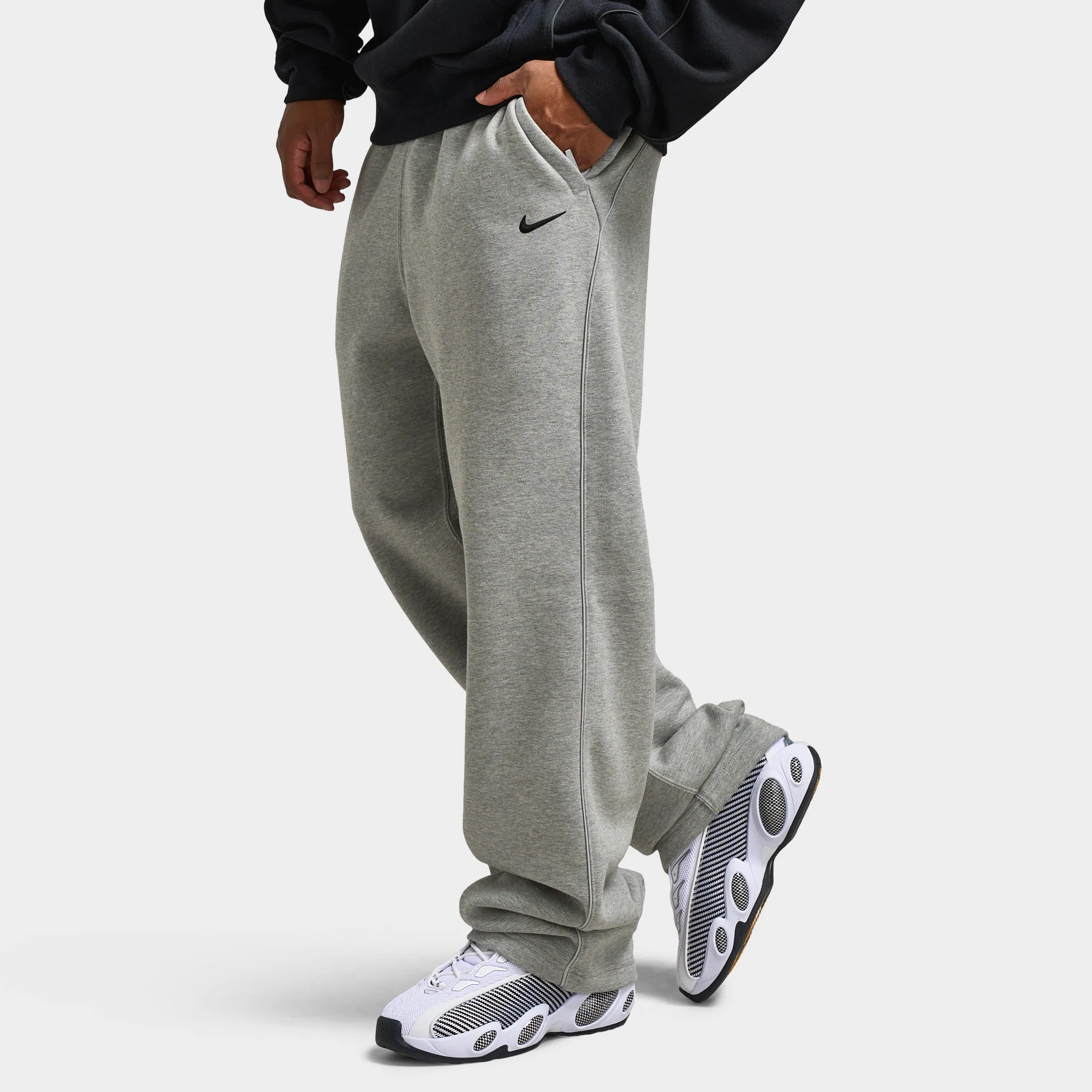 Nike NOCTA Fleece CS Open-Hem Sweatpants / Dark Grey Heather - Image 3
