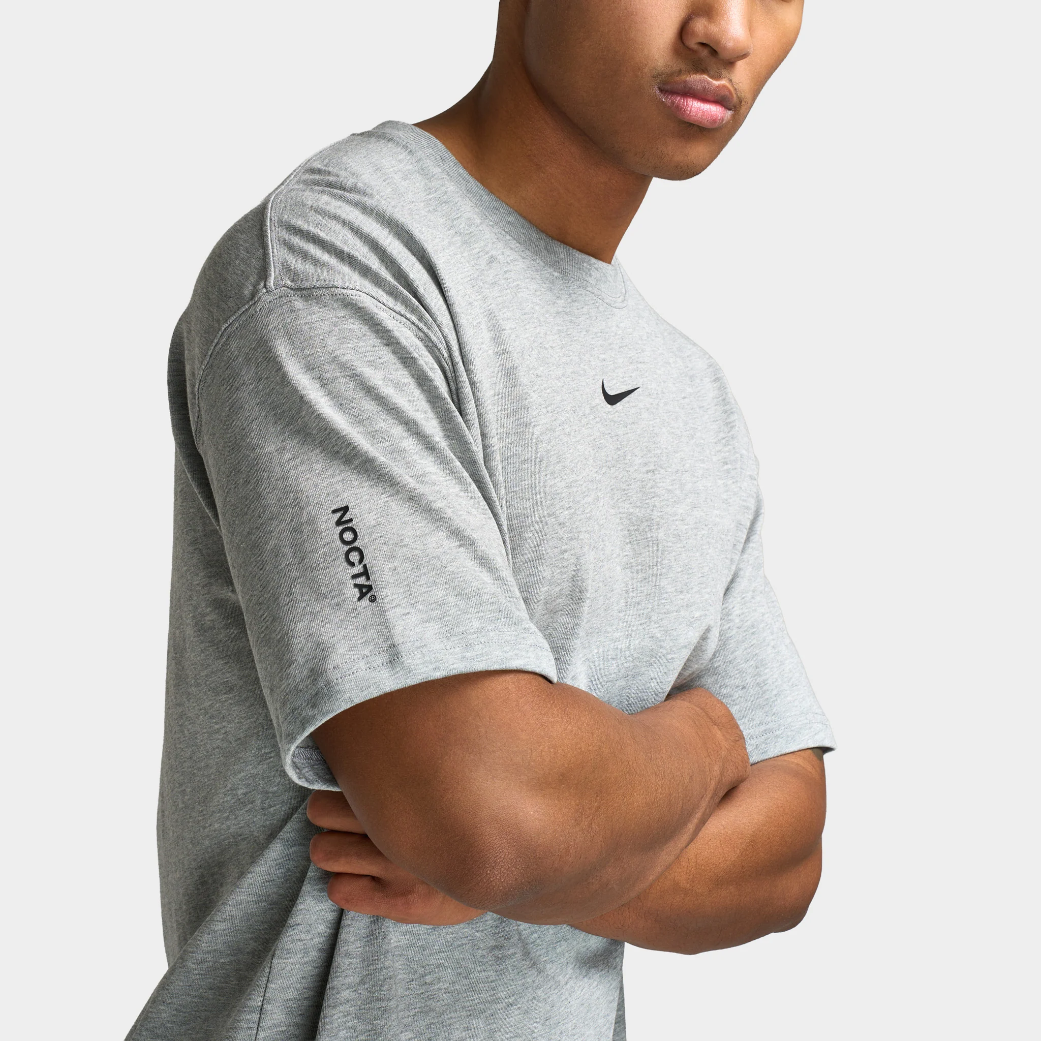 Nike NOCTA CS T-Shirt Dark Grey Heather / Black - Image 3