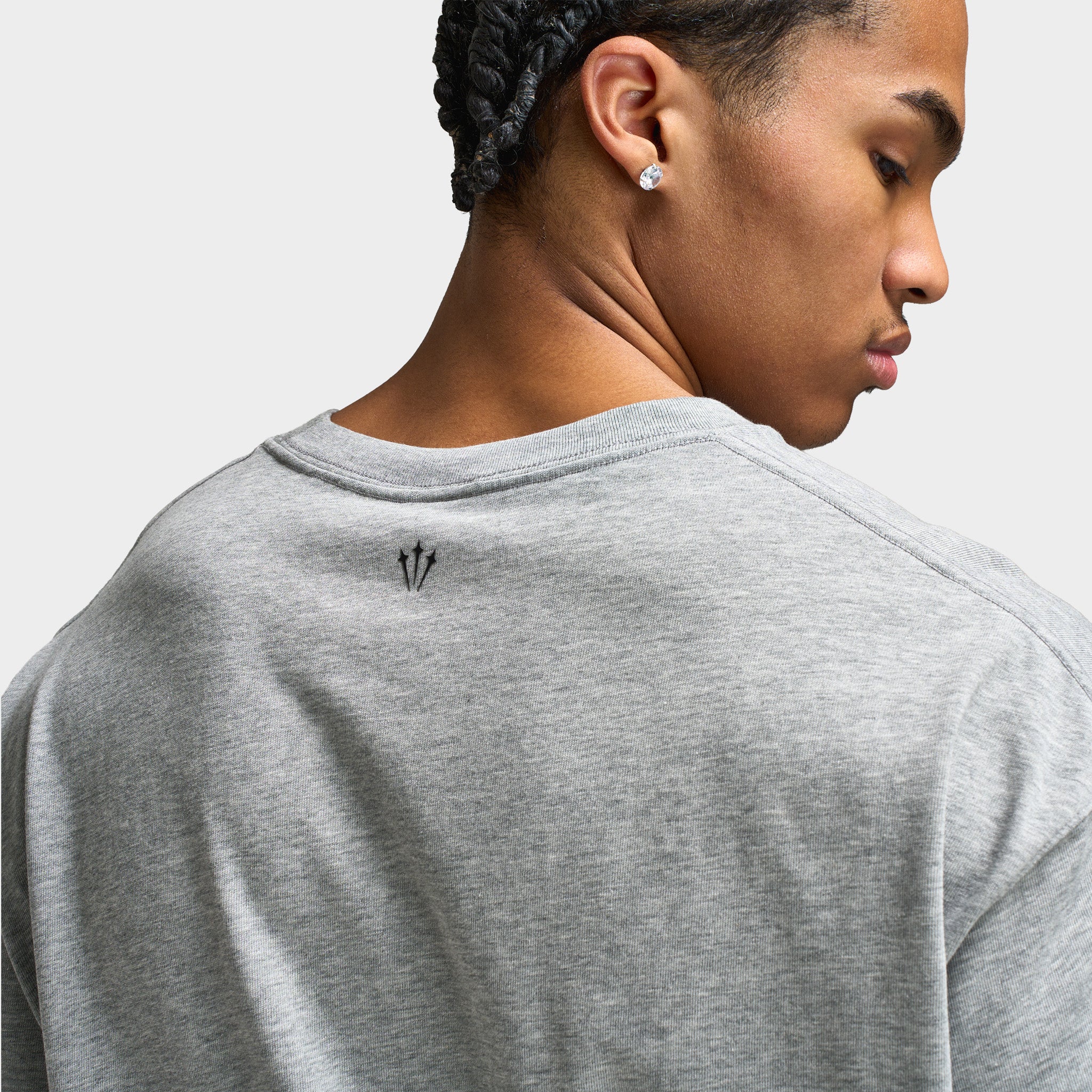 Nike NOCTA CS T-Shirt Dark Grey Heather / Black - Image 4