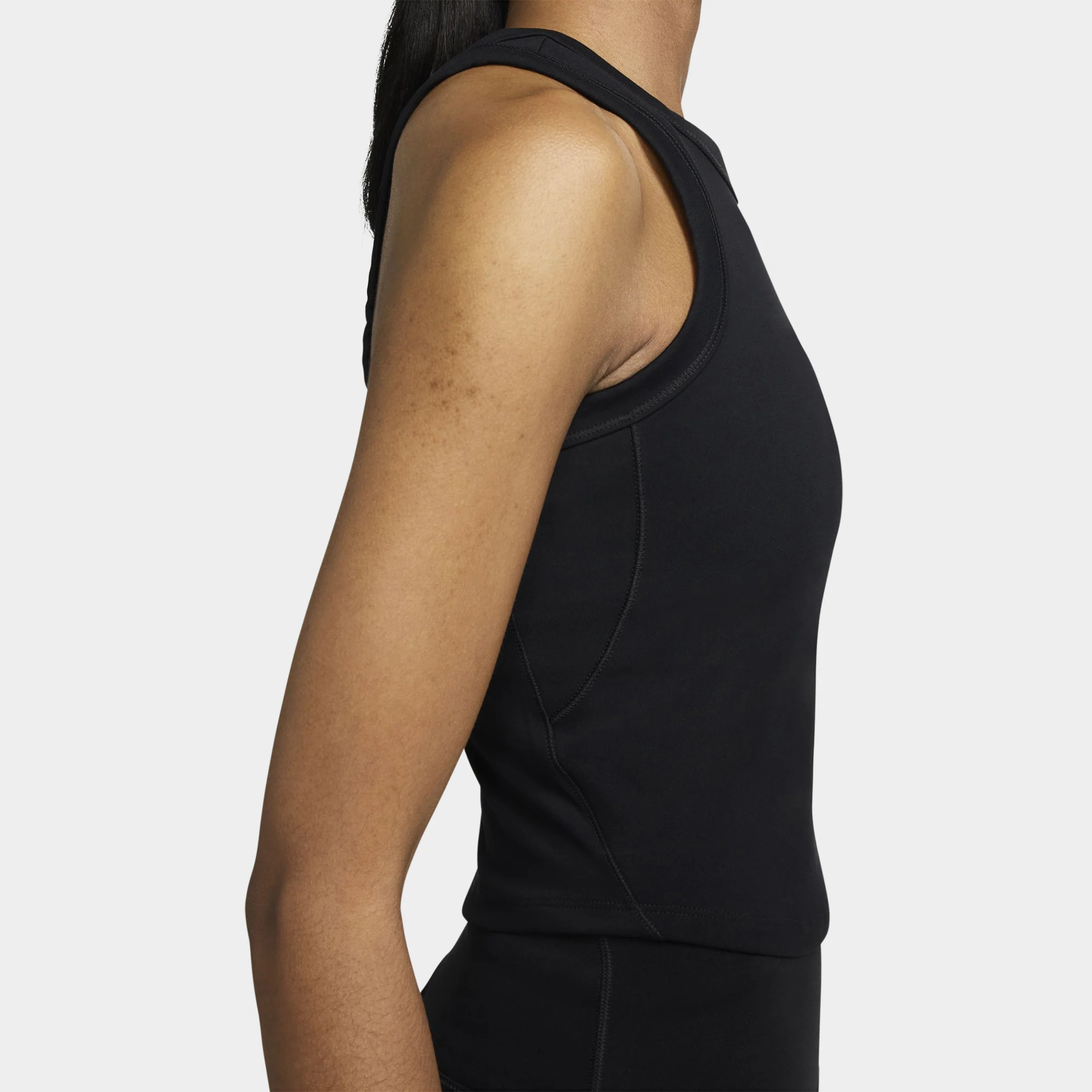Nike One Women's Dri-FIT Cropped Tank Top / Black - Image 4