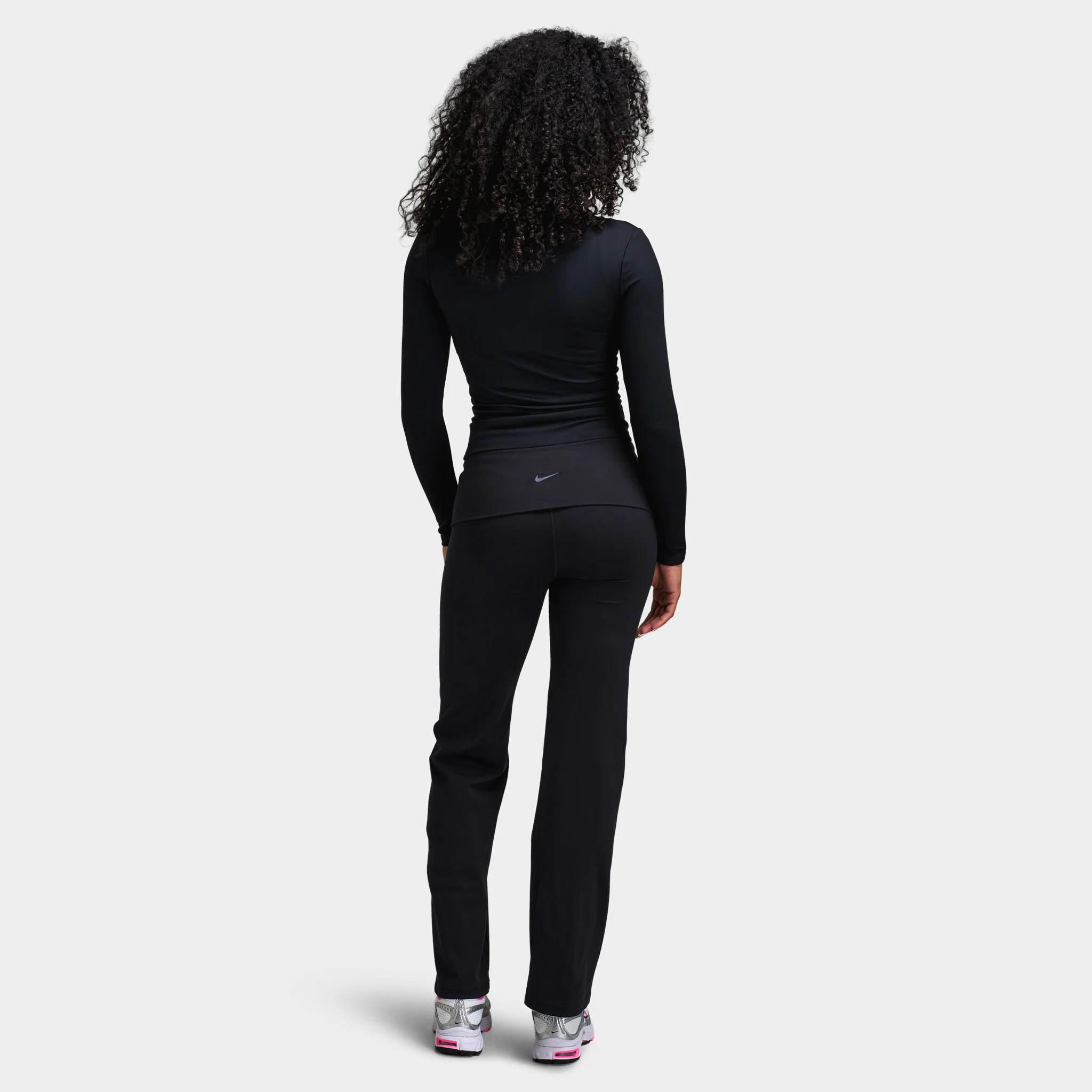 Nike One Women's Dri Fit Fullzip Fitted Jacket Black / White - Image 5