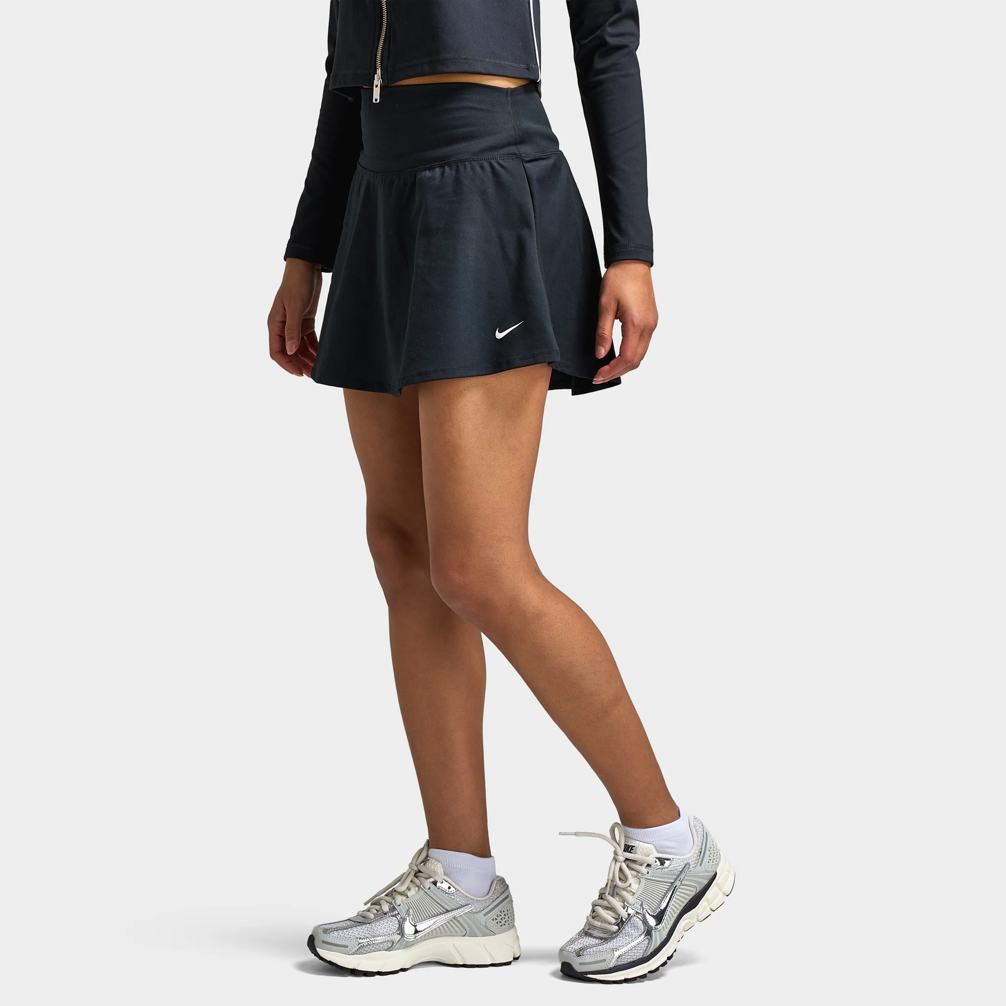 Nike One Women's Dri-FIT Skirt Black / White - Image 3