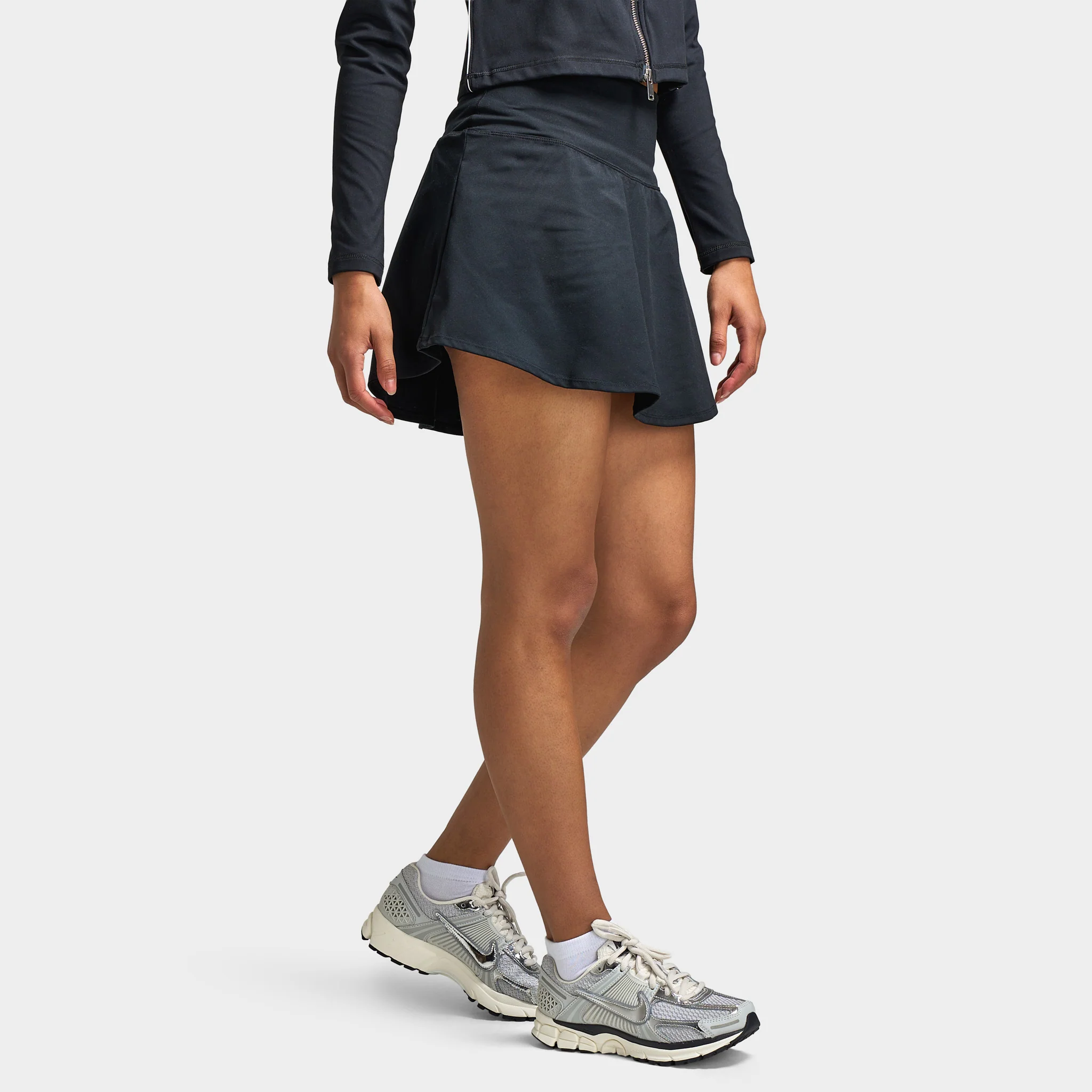 Nike One Women's Dri-FIT Skirt Black / White - Image 4