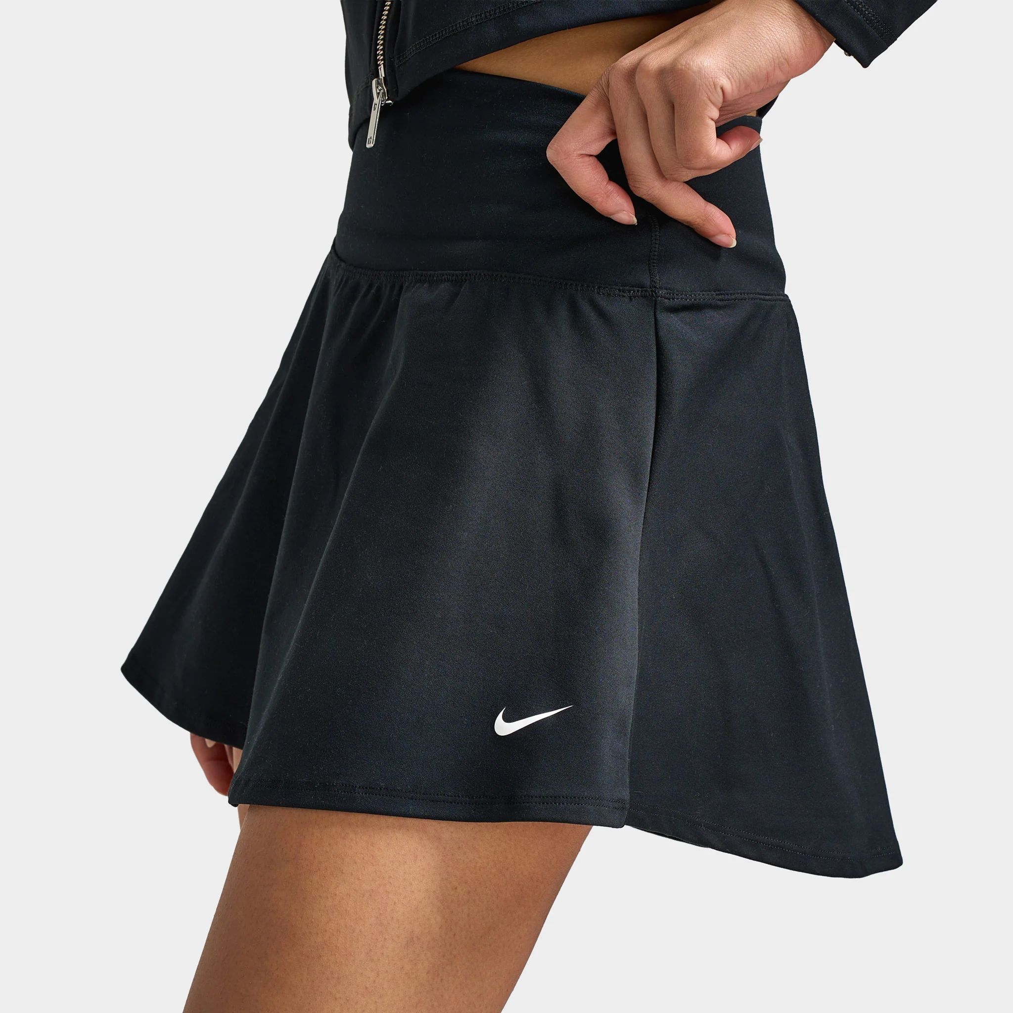 Nike One Women's Dri-FIT Skirt Black / White - Image 5