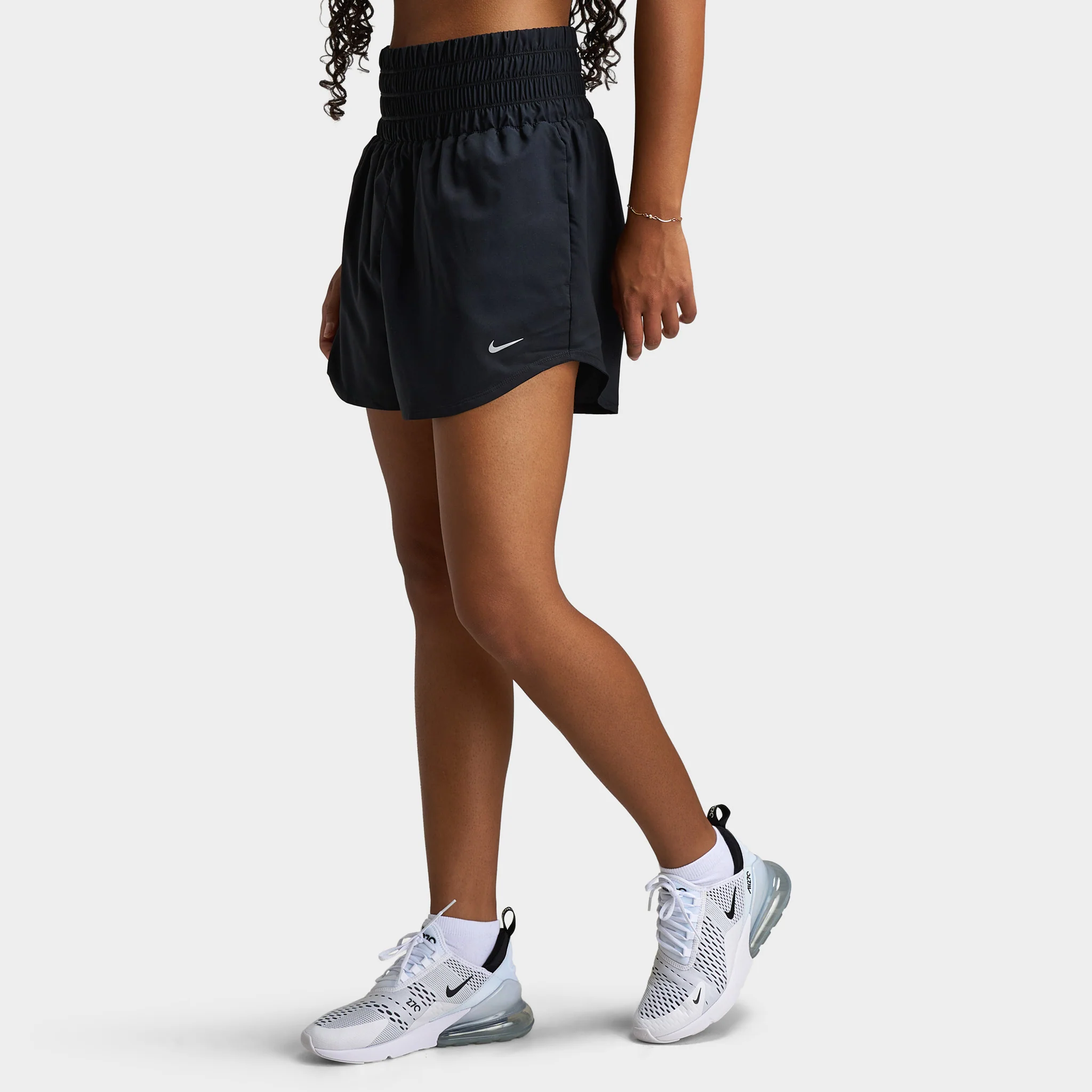 Nike One Women's Dri-FIT Ultra High-Waisted 3" Brief-Lined Shorts / Black - Image 3