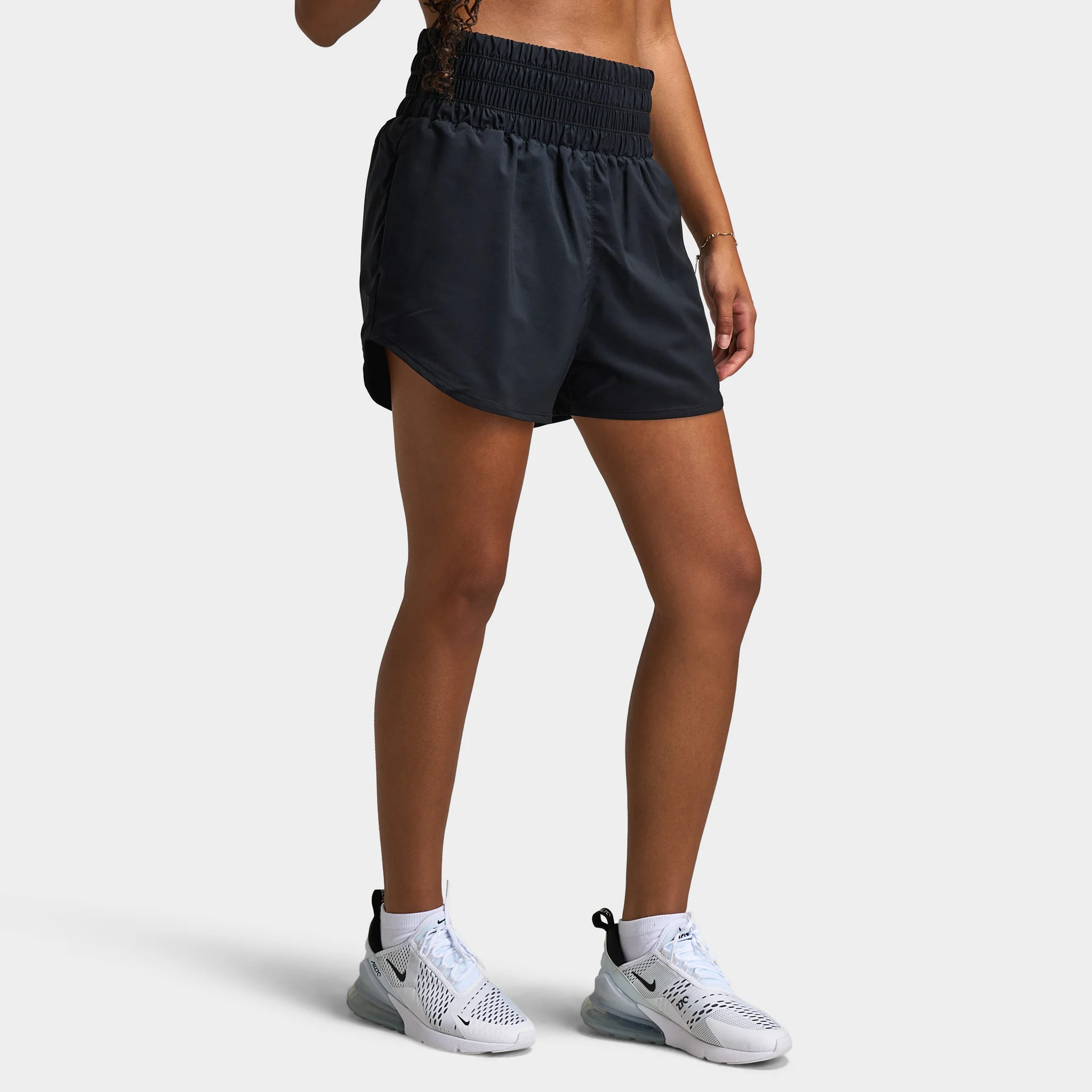Nike One Women's Dri-FIT Ultra High-Waisted 3" Brief-Lined Shorts / Black - Image 4